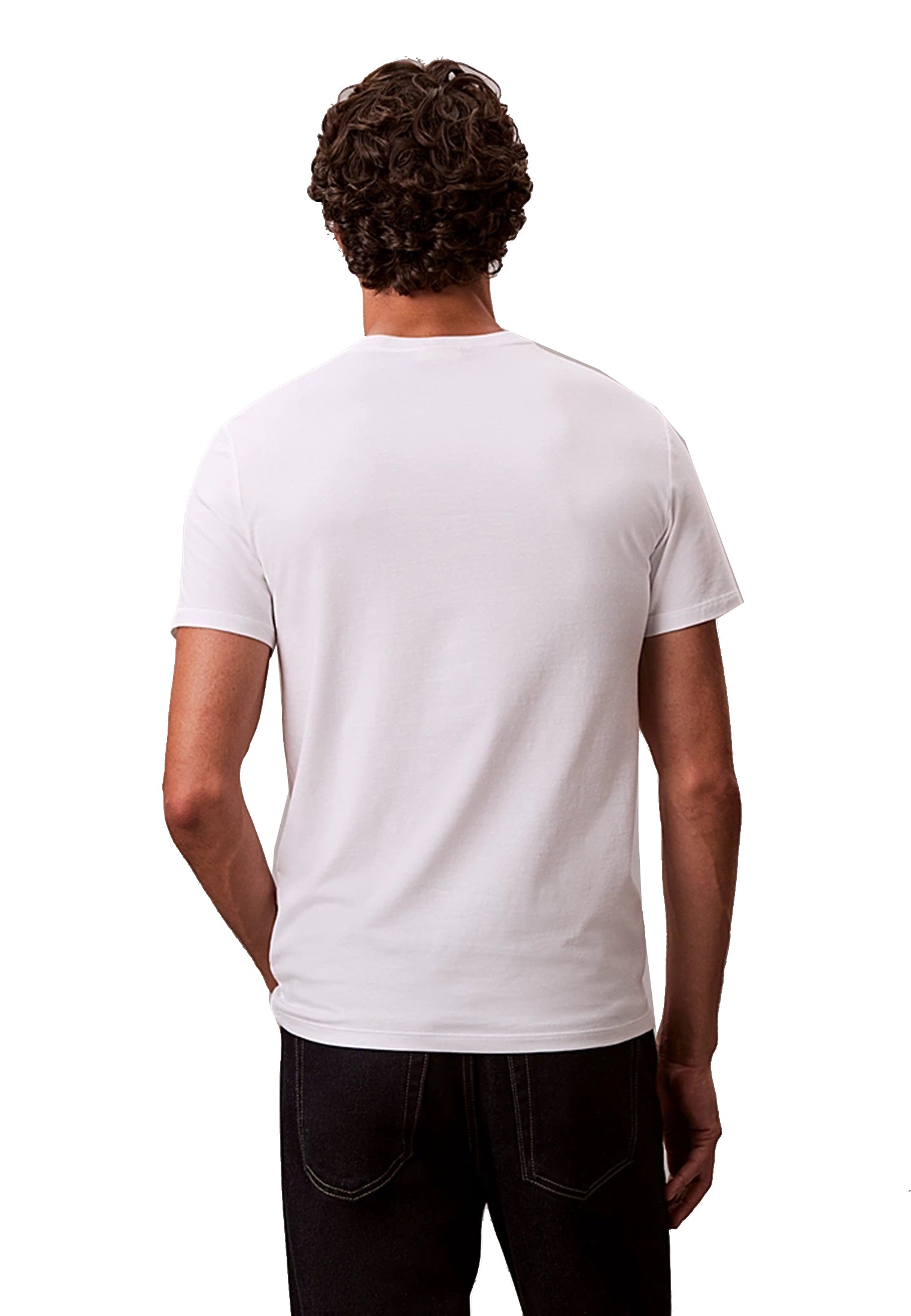 T-shirt bianca girocollo cotone Liquid Touch Calvin Klein P26 LV04LC240GYAF YAFYAF CALVIN KLEIN PRE 