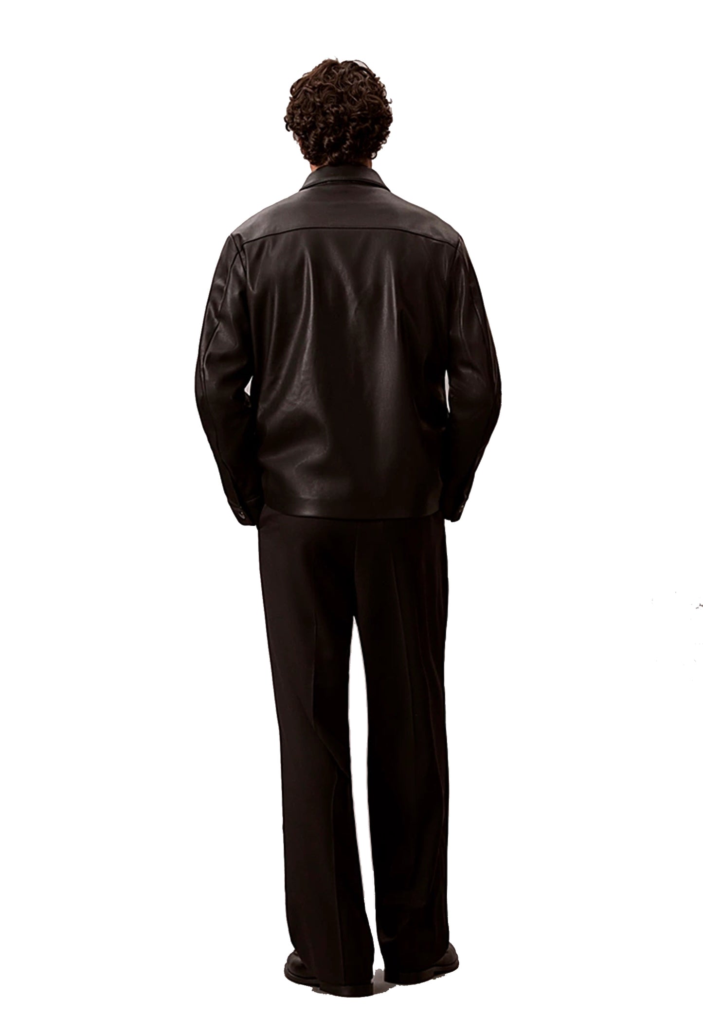 Pantaloni a gamba larga misto lana neri Calvin Klein P26 LV04LE605GUB1 UB1UB1 CALVIN KLEIN PRE 