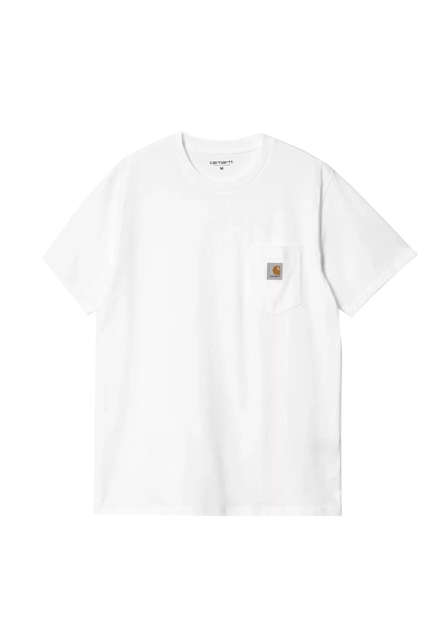 T-shirt girocollo bianca K87 con taschino Carhartt Workwear P26 103296 WHITE CARHARTT 