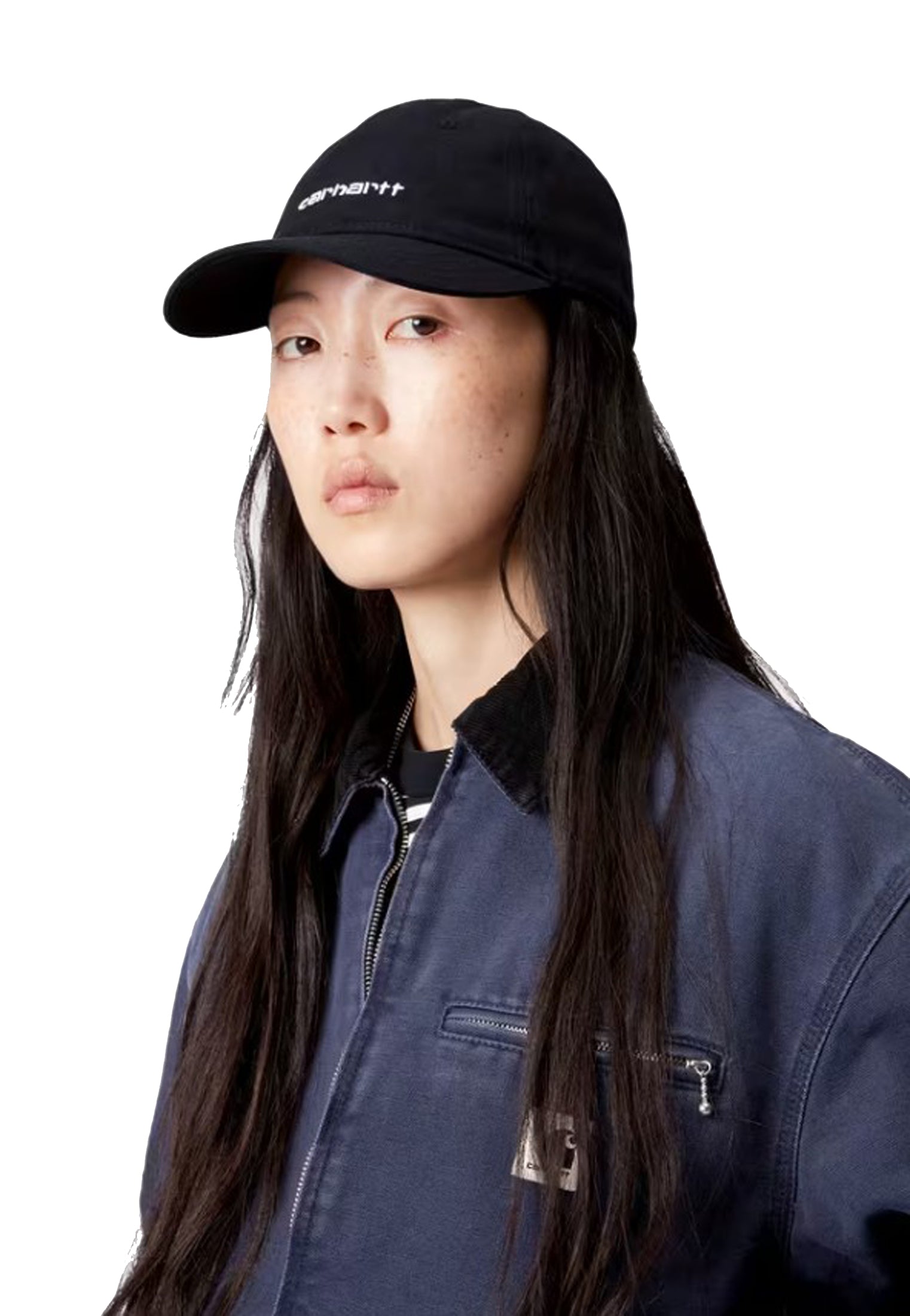 Cappello da baseball nero scritta ricamata Carhartt P26 10681 BLACK CARHARTT 
