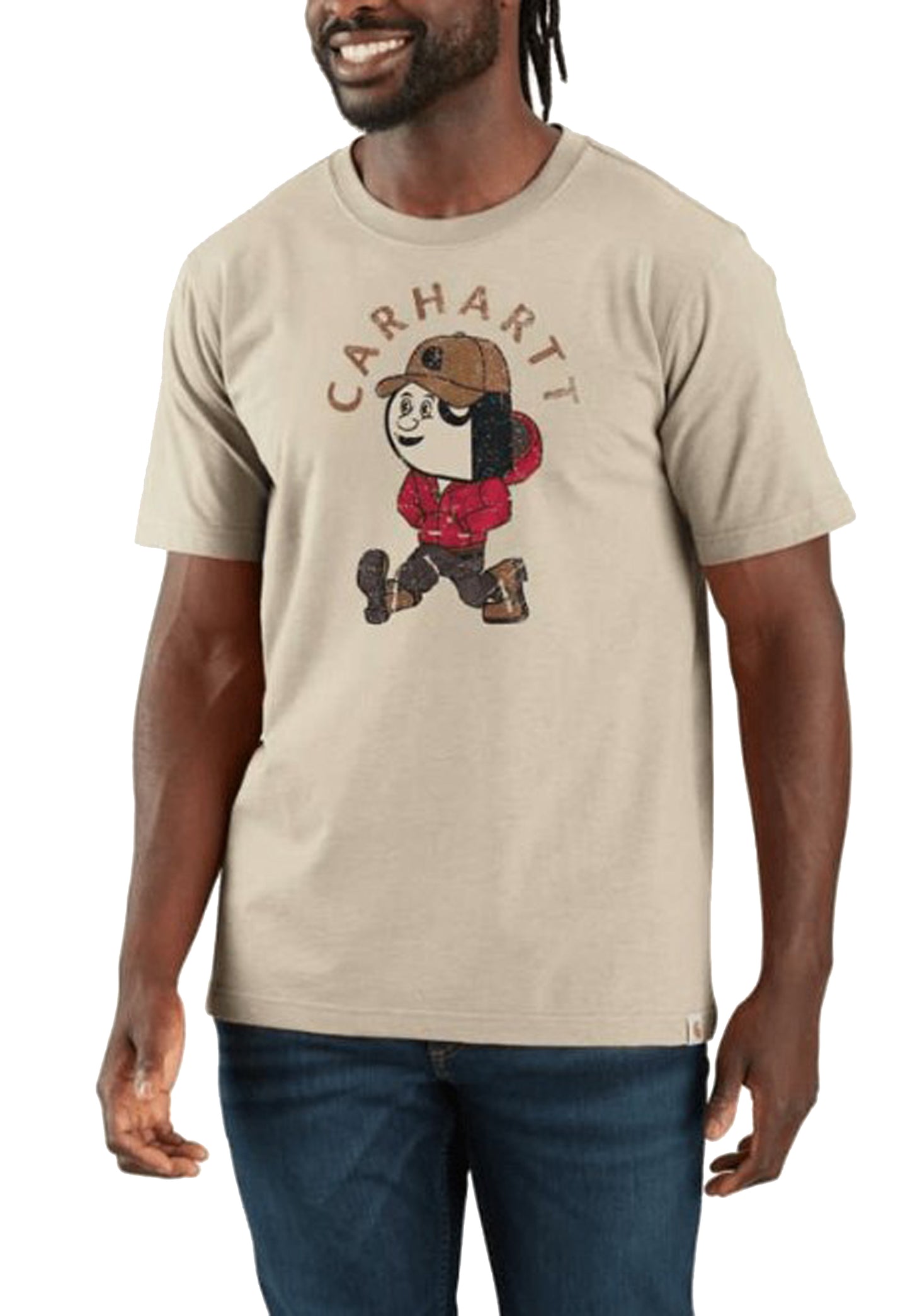 T-shirt girocollo beige cotone Carhartt Workwear P26 107051 MILK CARHARTT 