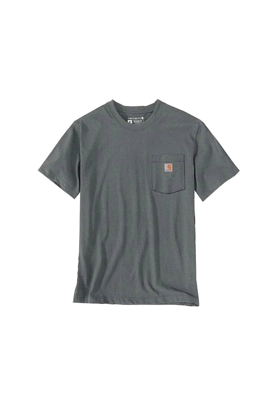 T-shirt girocollo grigia cotone Carhartt P26 107455 GREY HEATER CARHARTT 