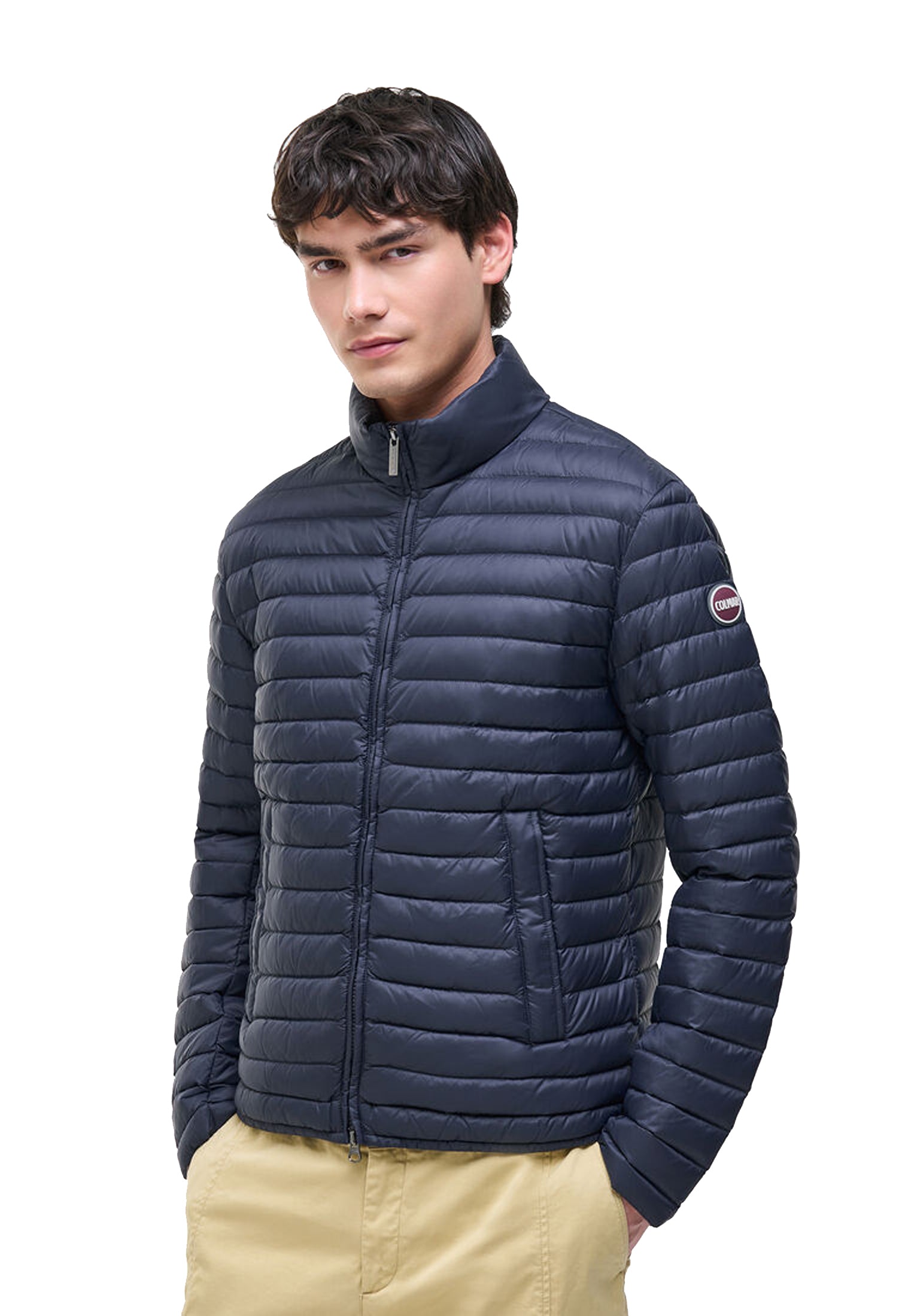 Giacca piumino leggero con collo blu navy Colmar P26 1246 8VX68 COLMAR ORIGINALS 