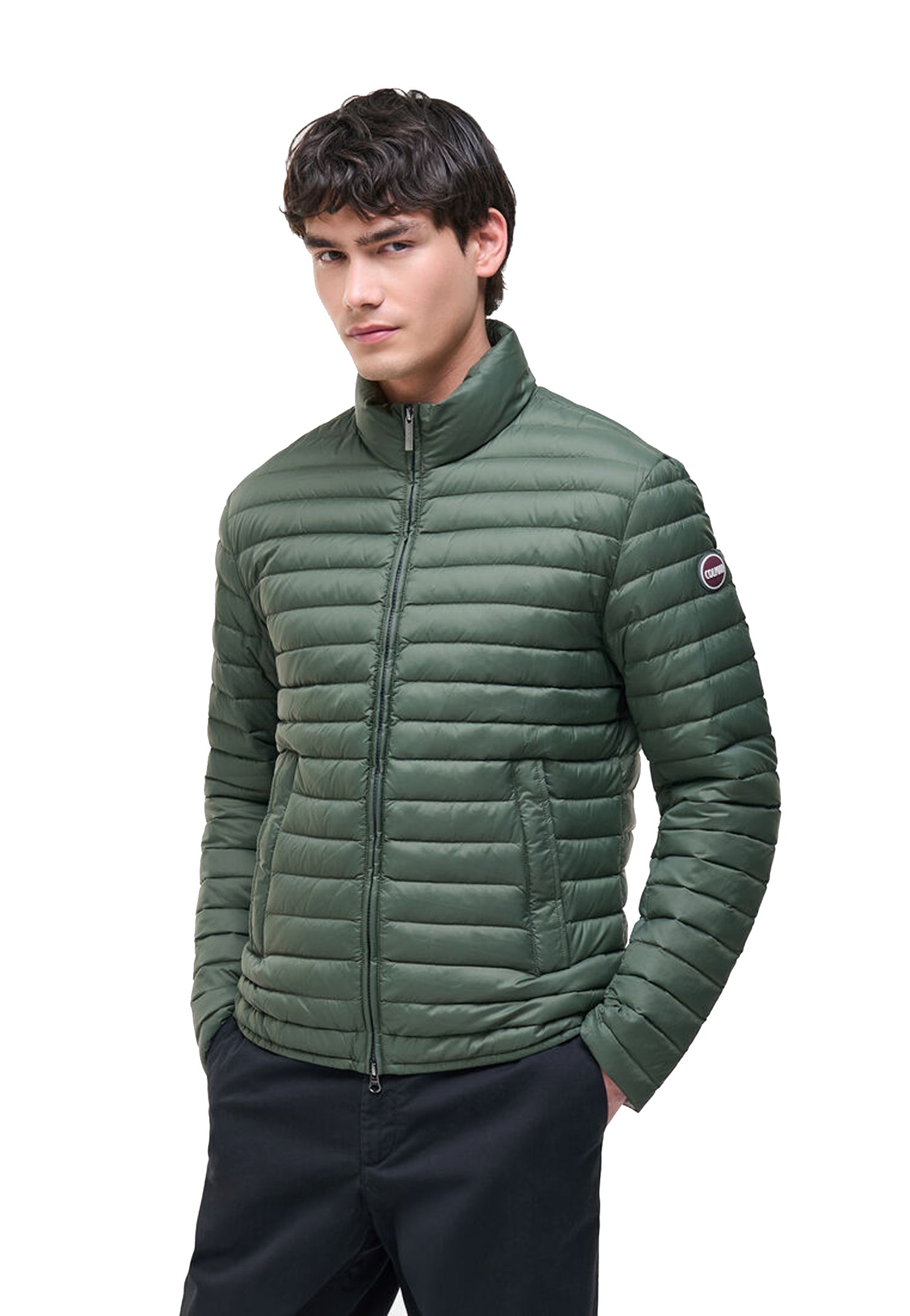 Giacca piumino leggero con collo verde Colmar P26 1246 8VX769 COLMAR ORIGINALS 