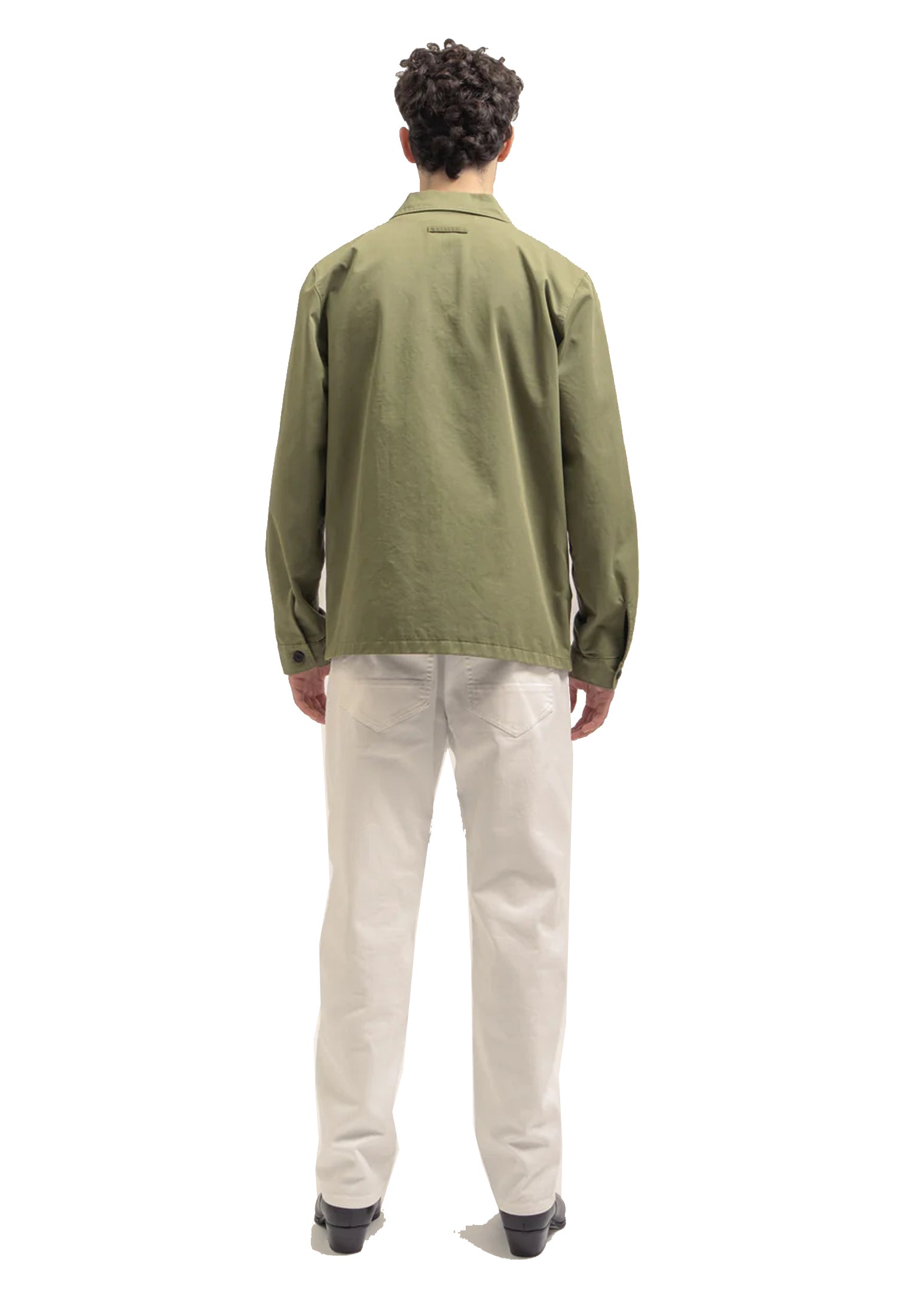 Giacca camicia verde militare gabardina Department Five P26 UC524 1TF0054 715715 DEPARTMENT FIVE 