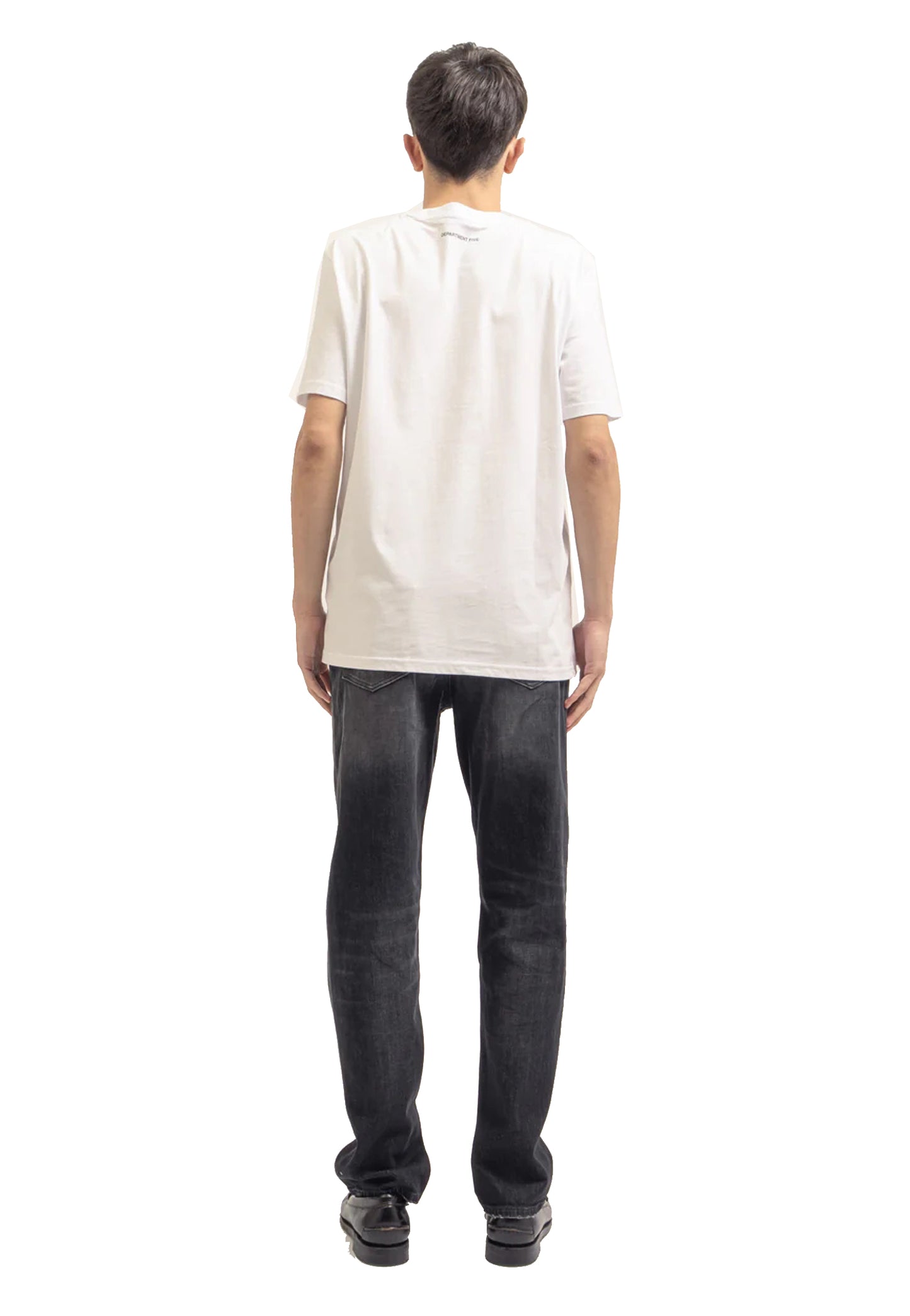 T-shirt bianca girocollo cotone Bold Department Five P26 UT510 2JF0034 001001 DEPARTMENT FIVE 