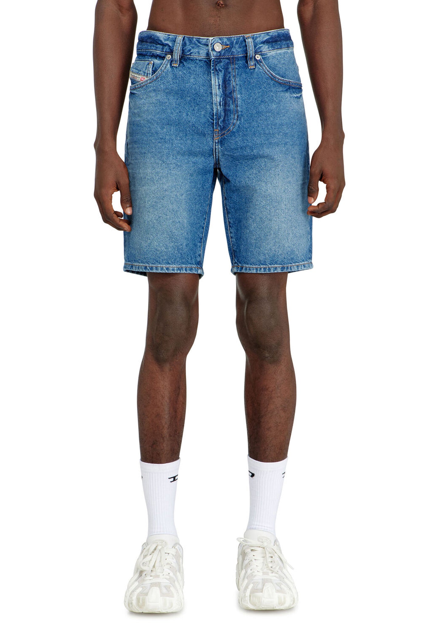 Bermuda Pantaloni Corti denim jeans D-Fin Diesel P26 A146210ADBW 01900 DIESEL 