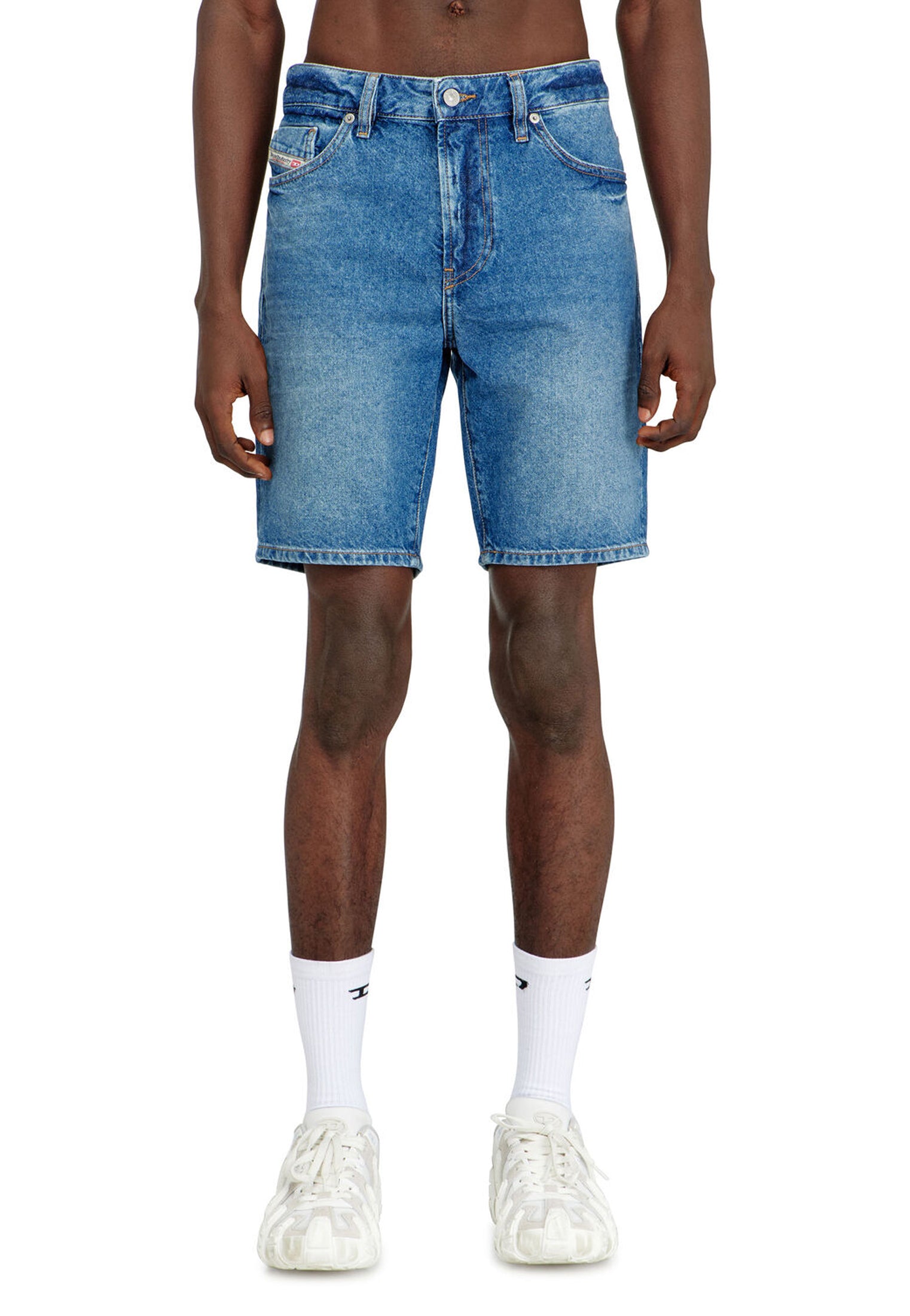 Bermuda Pantaloni Corti denim jeans D-Fin Diesel P26 A146210ADBW 01900 DIESEL 