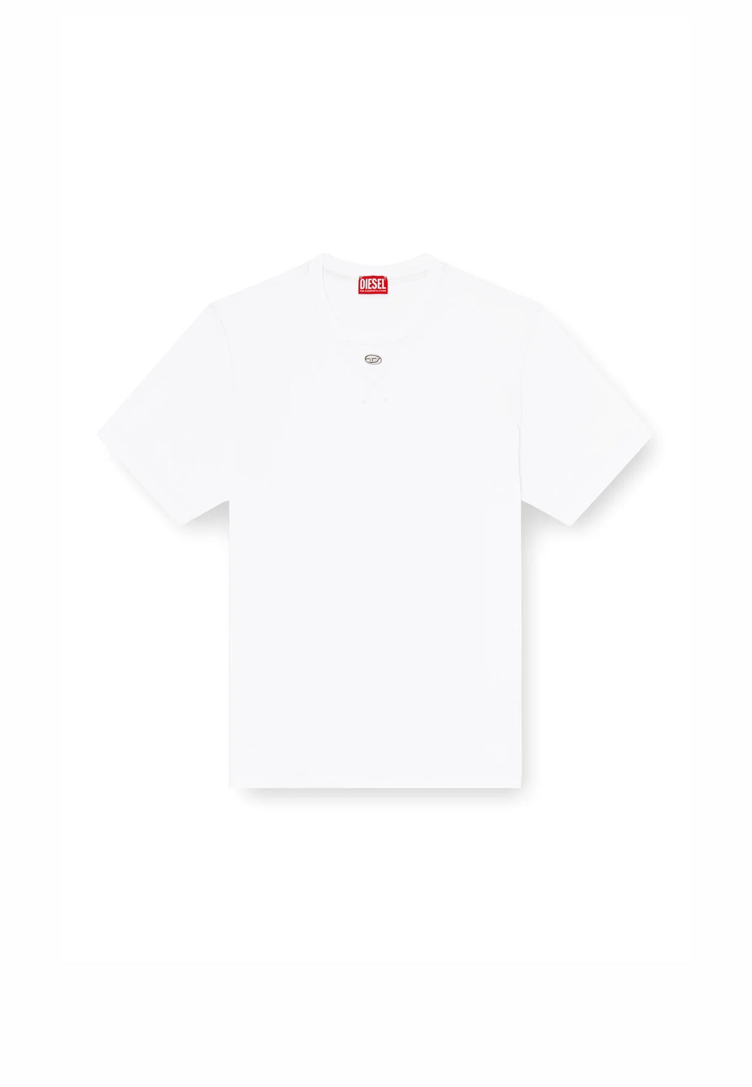 T-shirt girocollo bianca cotone Diesel P26 A199630AIJU 100100 DIESEL 