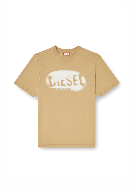 T-shirt girocollo beige cotone Diesel P26 A199710QIAM 7DG DIESEL 