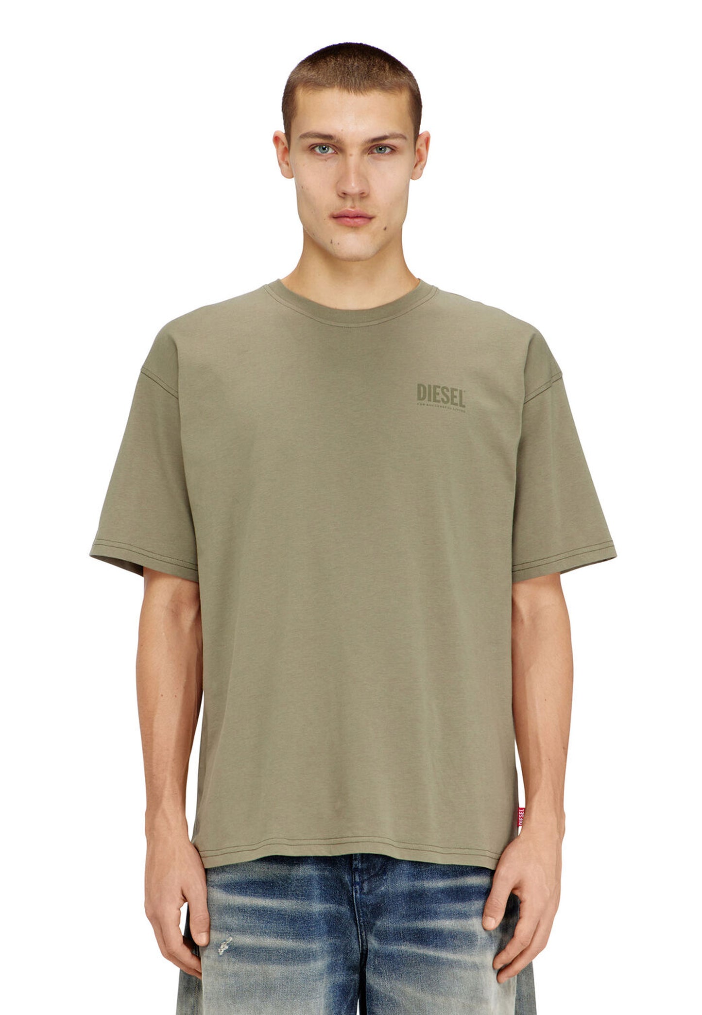 T-shirt girocollo verde cotone T-Box-V8 Diesel P26 A199850AGRI 5KW330 DIESEL 