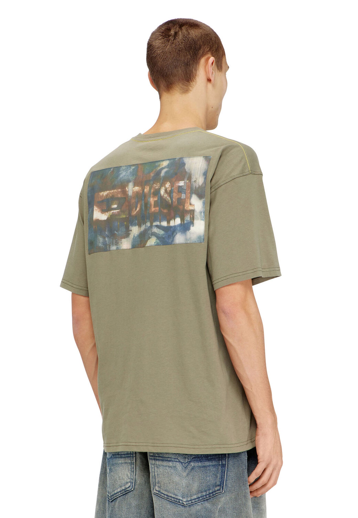 T-shirt girocollo verde cotone T-Box-V8 Diesel P26 A199850AGRI 5KW330 DIESEL 