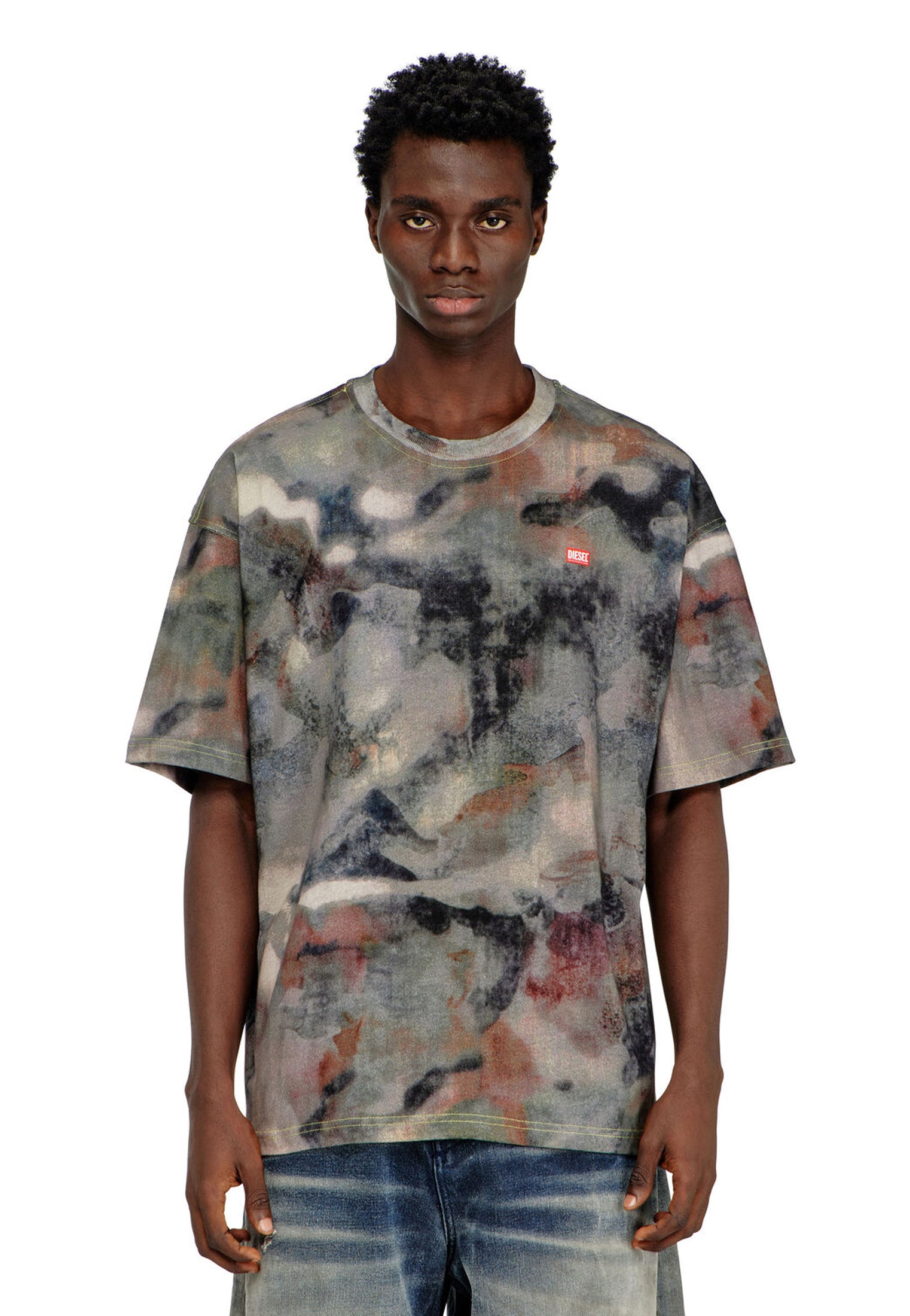 T-shirt girocollo multicolor cotone T-Boxt-V7 Diesel P26 A202130WFCV 8ATA400 DIESEL 