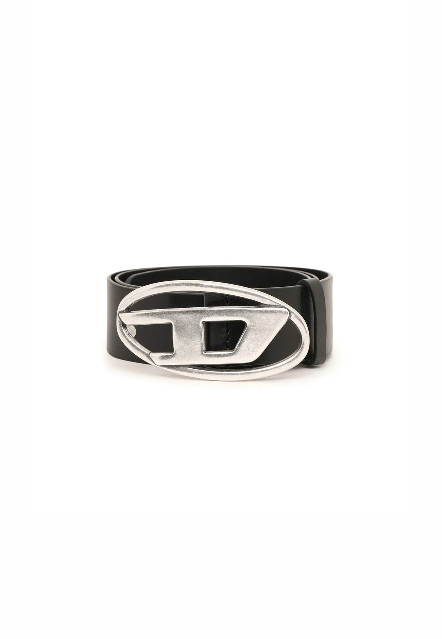 Cintura in pelle nera con fibbia a D B-1dr Diesel P26 X08516PR666 T80131 DIESEL 