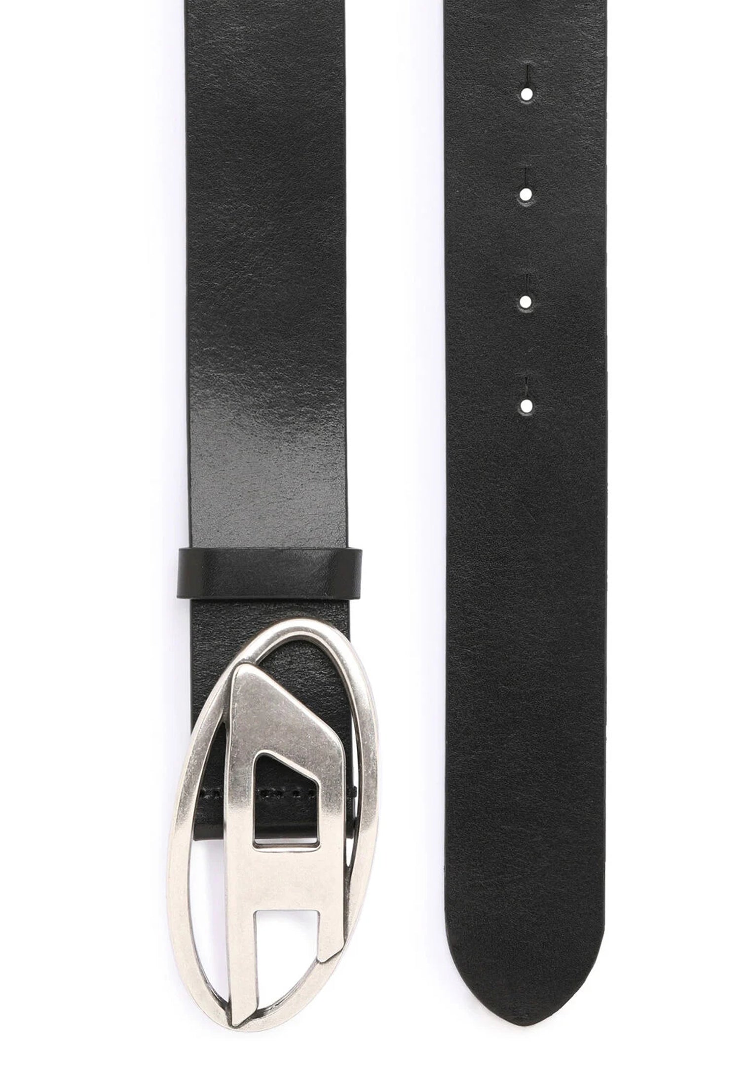 Cintura in pelle nera con fibbia a D B-1dr Diesel P26 X08516PR666 T80131 DIESEL 