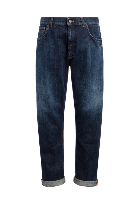 Pantalone jeans blu scuro denim Ervire loose fit Dondup P26 UP577 DFE311U MF3800 DONDUP 