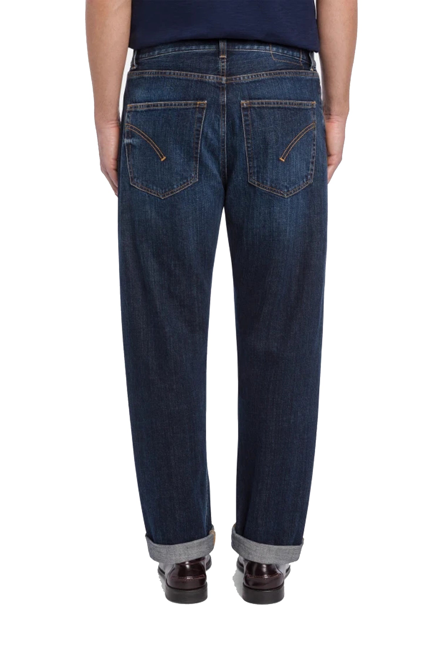 Pantalone jeans blu scuro denim Ervire loose fit Dondup P26 UP577 DFE311U MF3800 DONDUP 