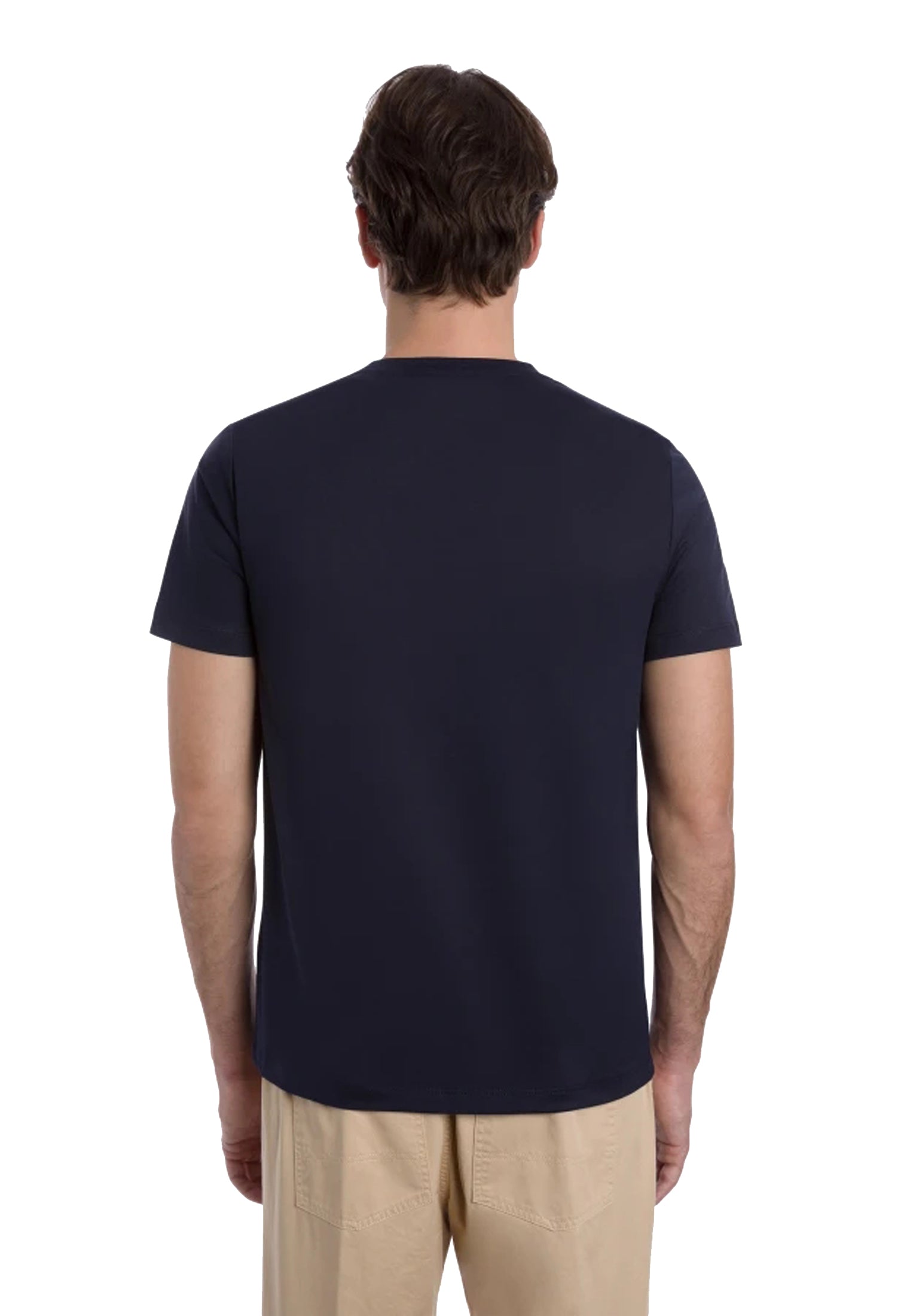 T-shirt girocollo blu cotone regular fit Dondup P26 US198 JF0271U ZL4890 DONDUP 