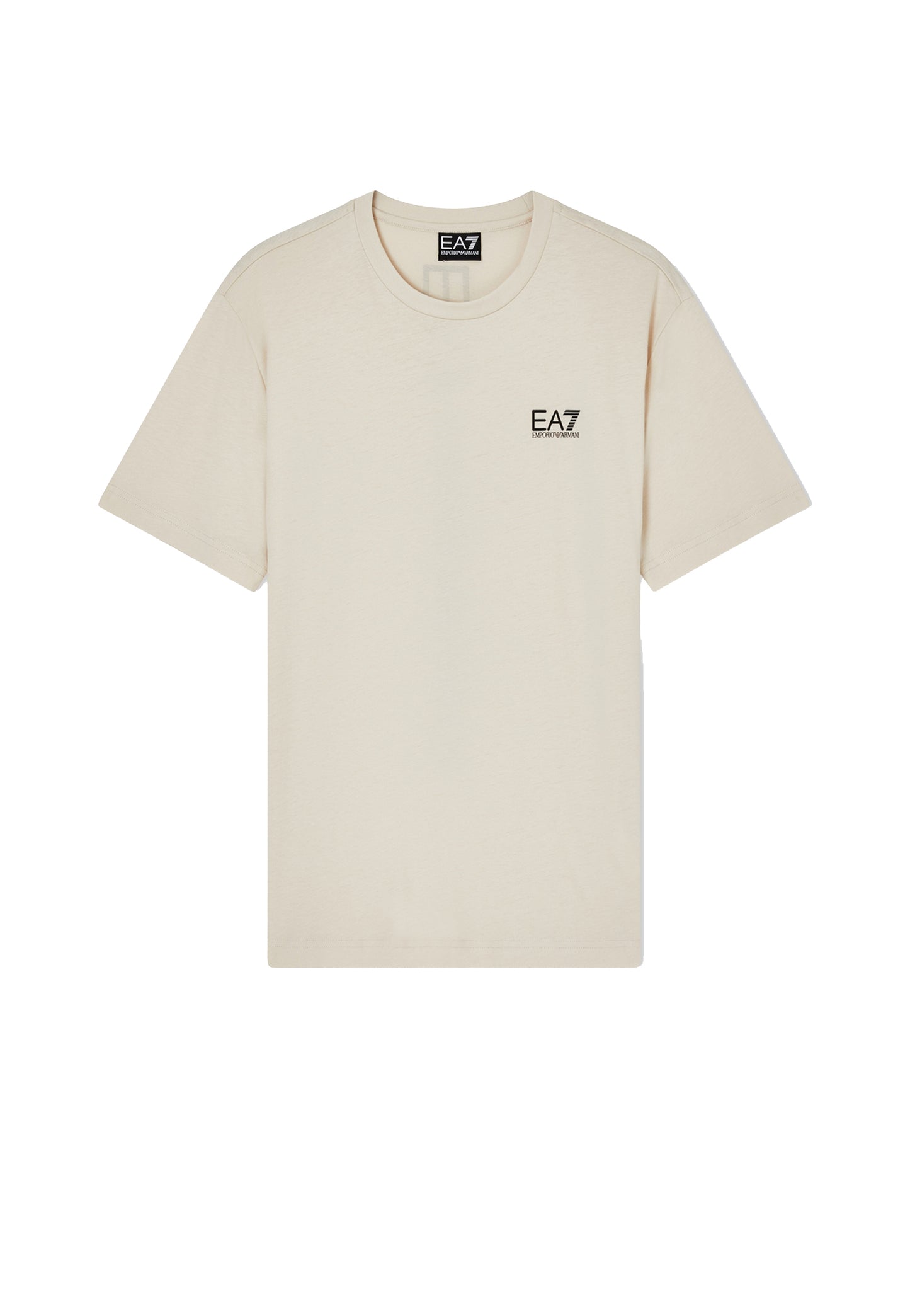 T-shirt girocollo cotone beige EA7 Armani P26 7M000567 AF10375 U1088U1088 EA7 