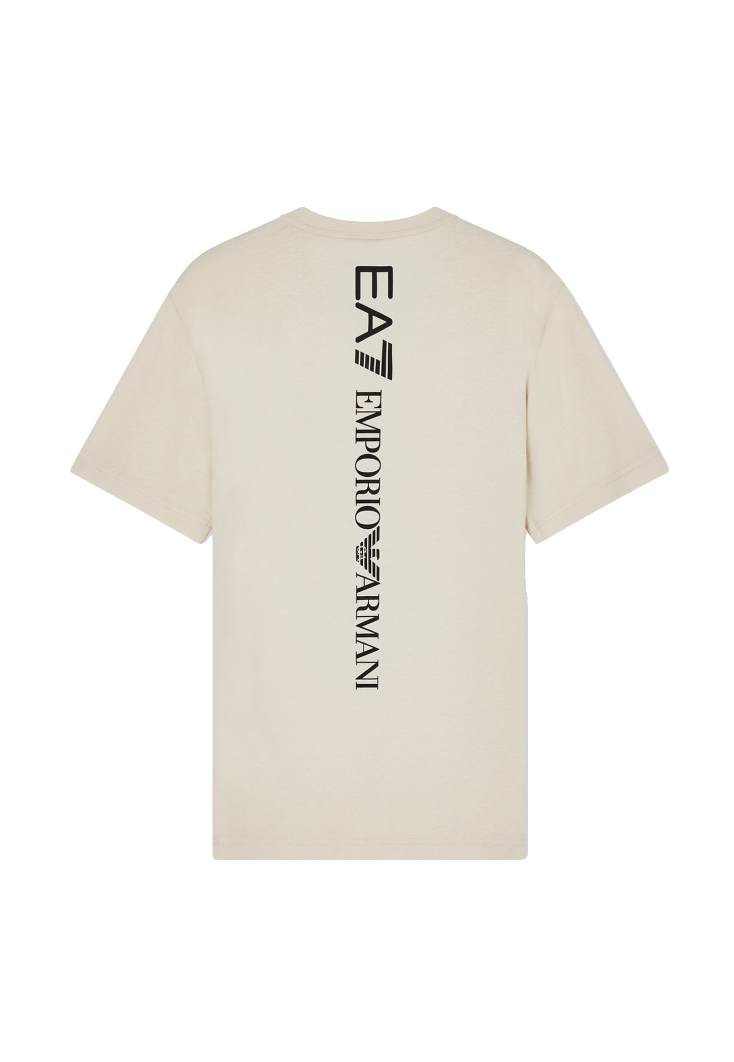 T-shirt girocollo cotone beige EA7 Armani P26 7M000567 AF10375 U1088U1088 EA7 