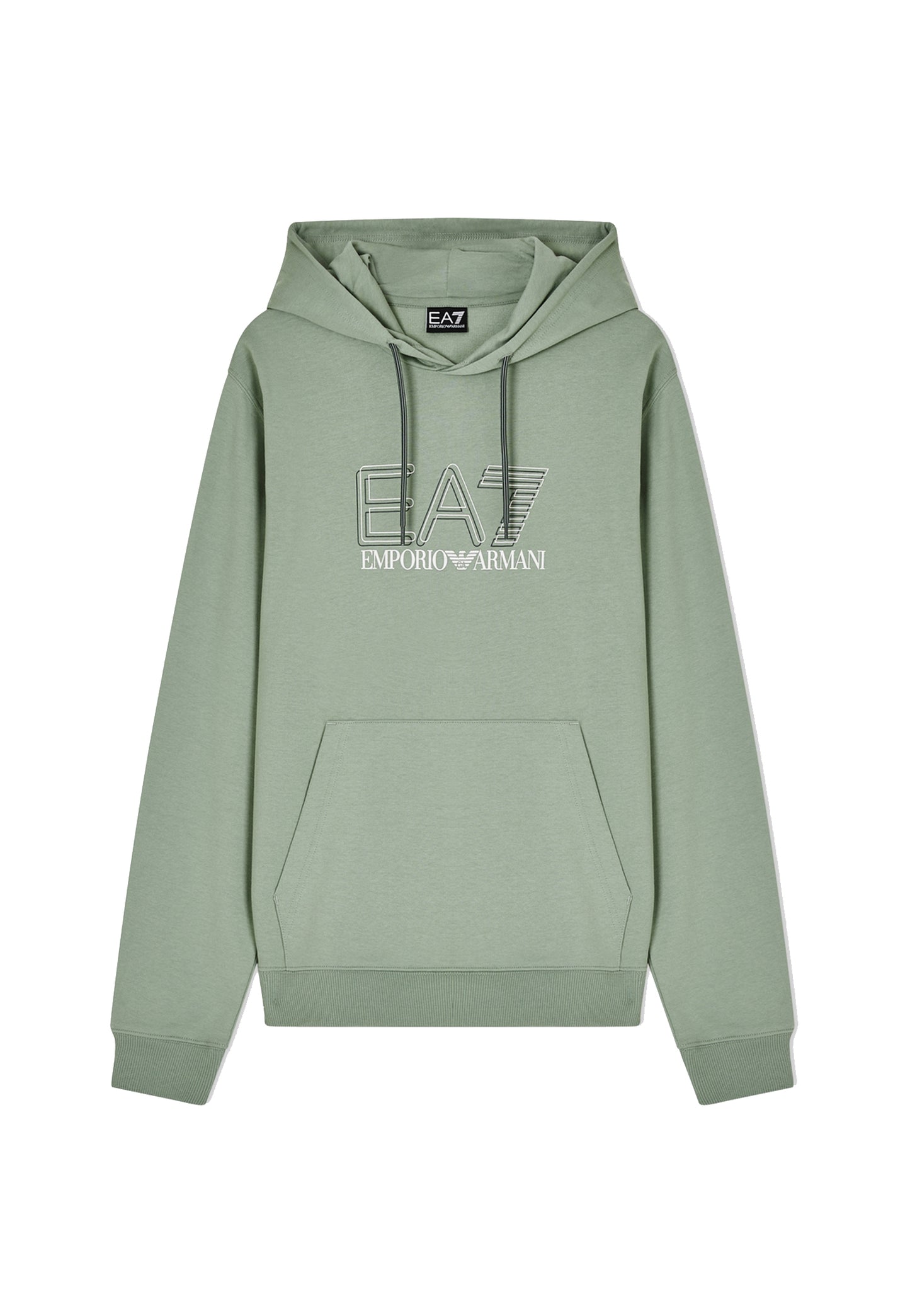 Felpa con cappuccio verde cotone EA7 Armani P26 7M001313 AF13512 U7243U7243 EA7 
