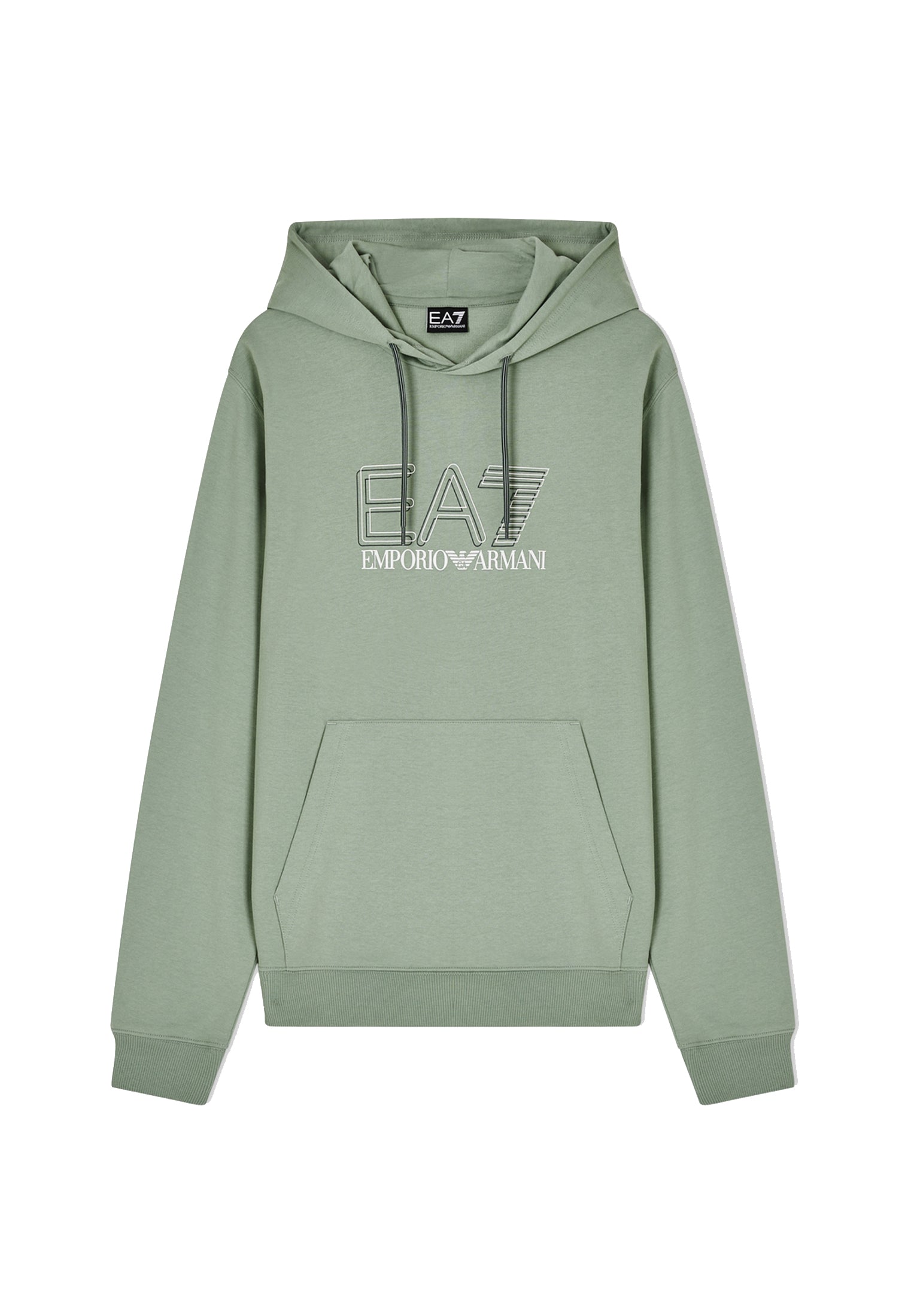 Felpa con cappuccio verde cotone EA7 Armani P26 7M001313 AF13512 U7243U7243 EA7 