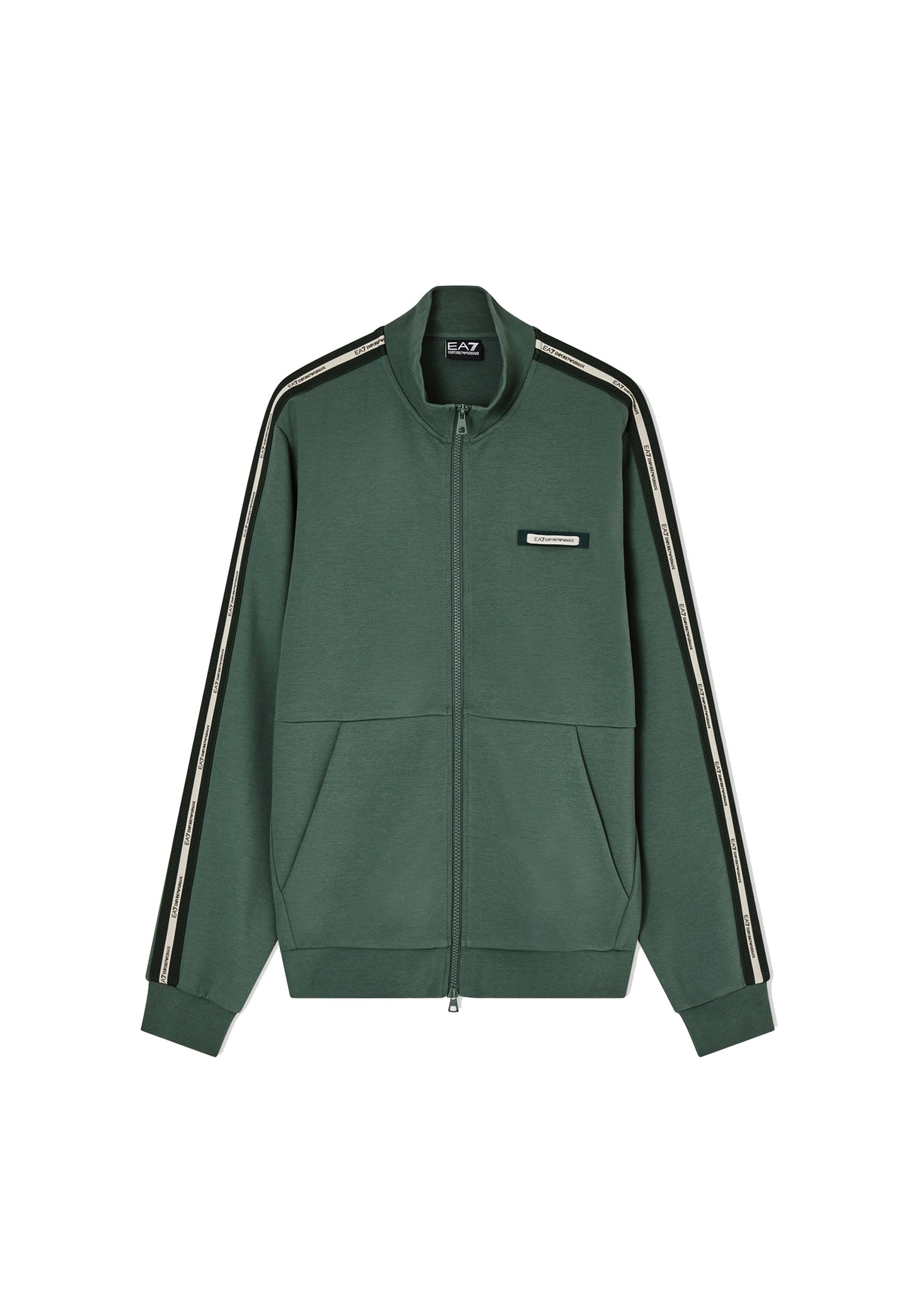 Felpa con cerniera misto cotone verde EA7 Armani P26 7M001479 AF12660 U7260U7260 EA7 