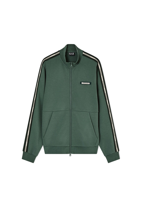 Felpa con cerniera misto cotone verde EA7 Armani P26 7M001479 AF12660 U7260U7260 EA7 