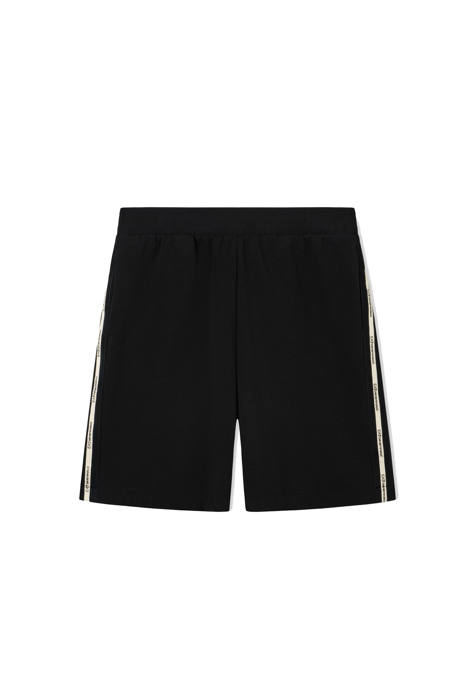 Pantaloni corti Bermuda sportivi neri misto cotone EA7 Armani P26 7M001481 AF12660 UC001UC001 EA7 
