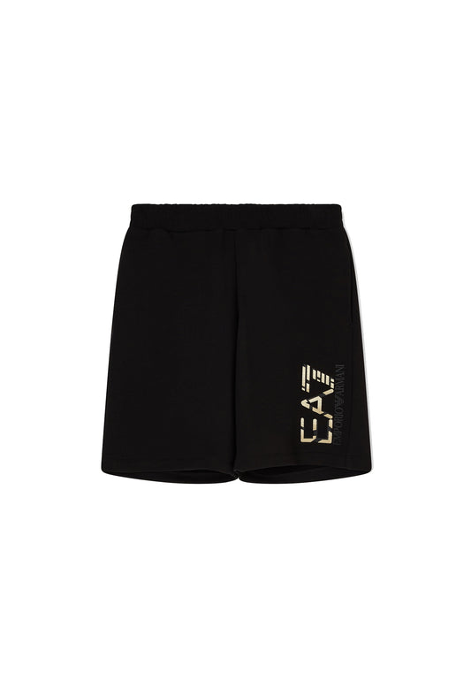 Pantaloncini corti shorts tuta sportivi neri cotone EA7 Armani P26 7M001564 AF17787 UC001UC001 EA7 