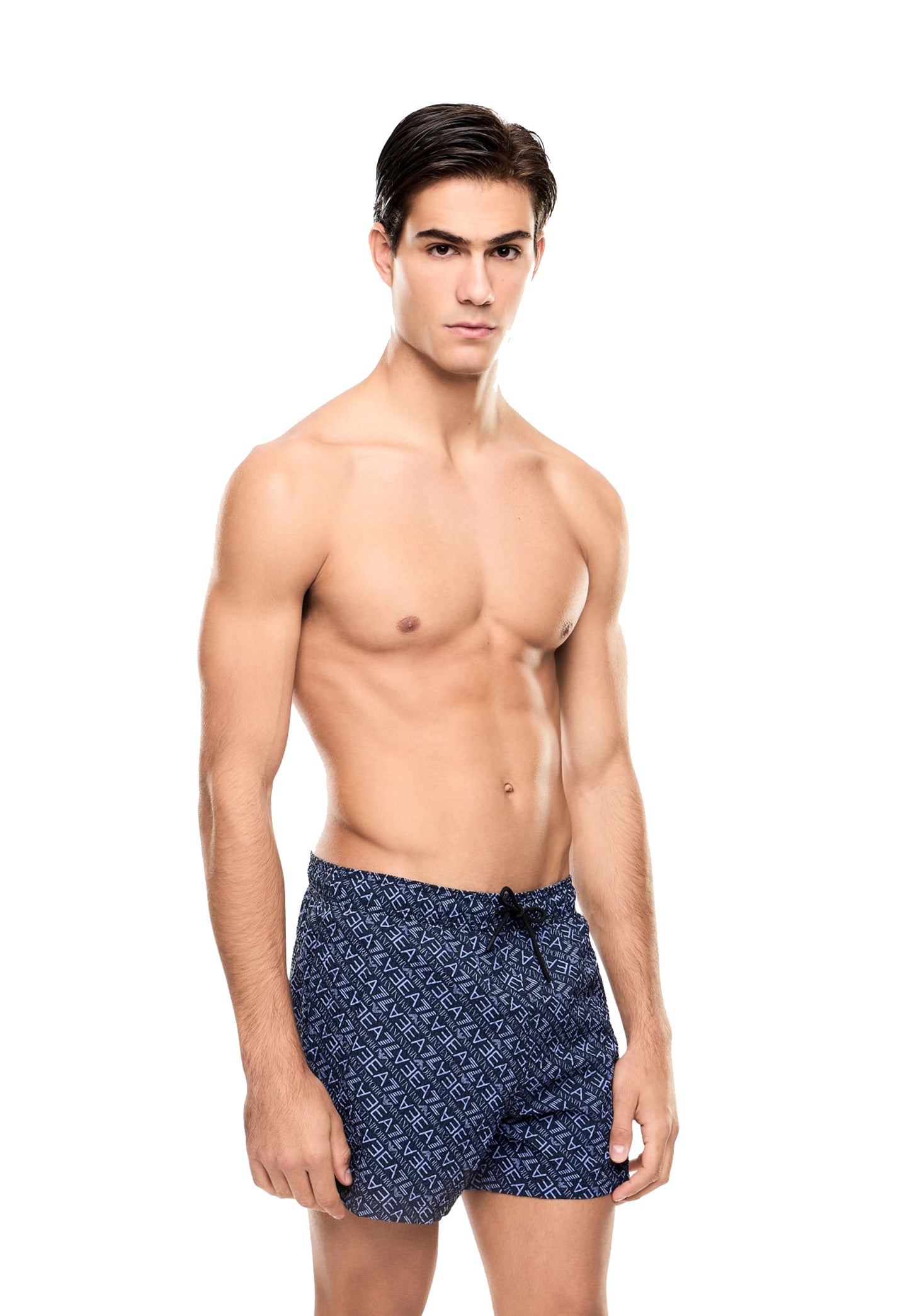 Costume boxer blu da mare bagno Graphic EA7 Armani P26 7M001677 AF21249 MB461MB461 EA7 