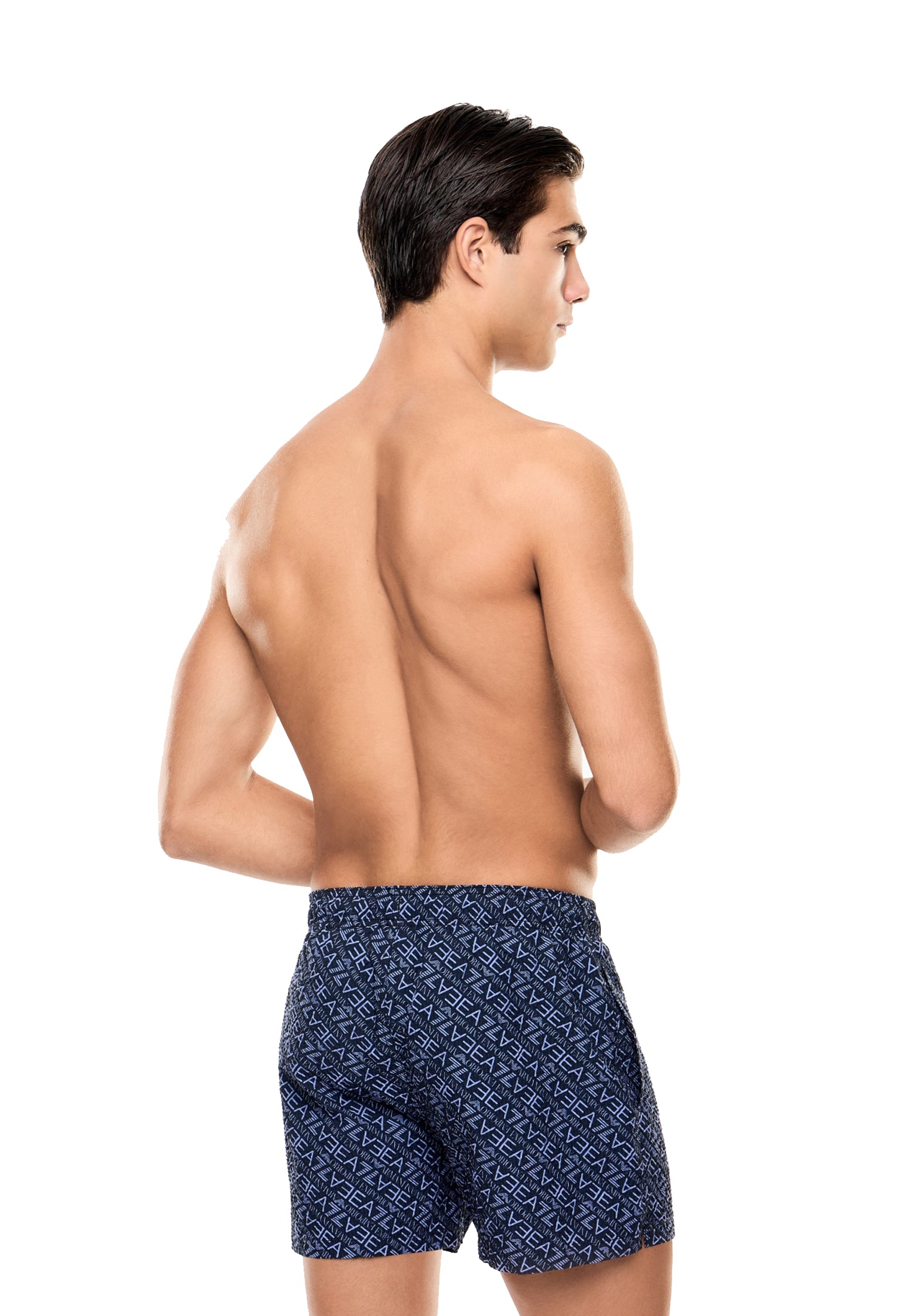 Costume boxer blu da mare bagno Graphic EA7 Armani P26 7M001677 AF21249 MB461MB461 EA7 