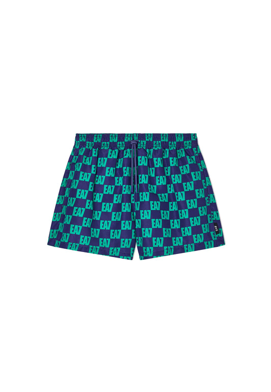 Costume da bagno boxer turchese Graphic EA7 Armani P26 7M001677 AF21252 MB466MB466 EA7 