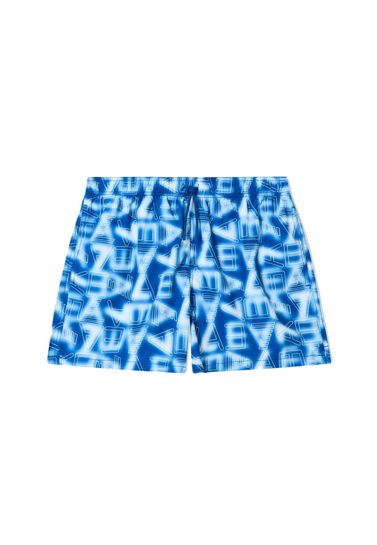 Costume da bagno blu boxer piscina mare Graphic EA7 Armani P26 7M001715 AF21250 MB465MB465 EA7 