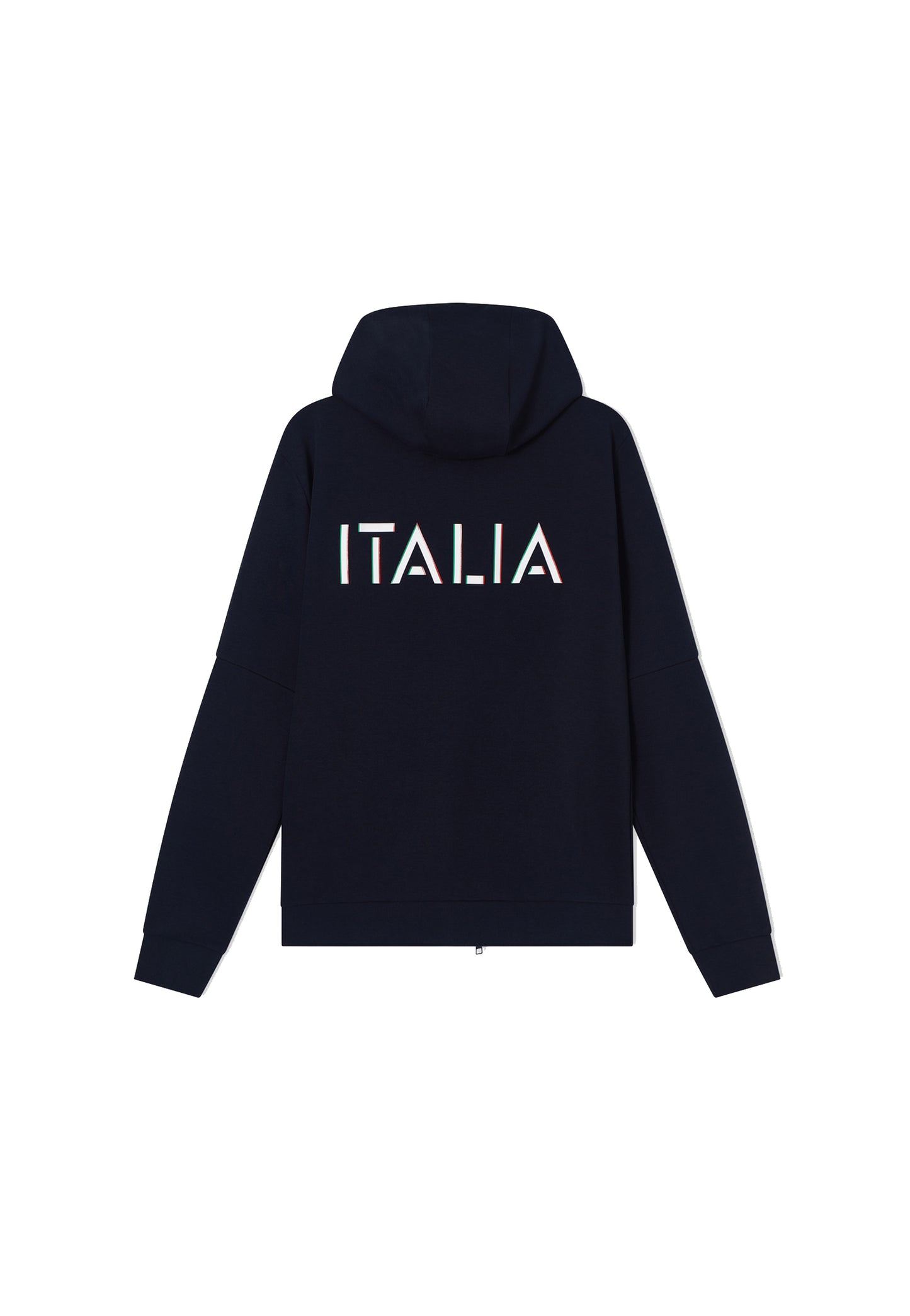 Felpa con cappuccio full zip blu Italia misto cotone EA7 Armani P26 7M001863 AF12660 UB102UB102 EA7 