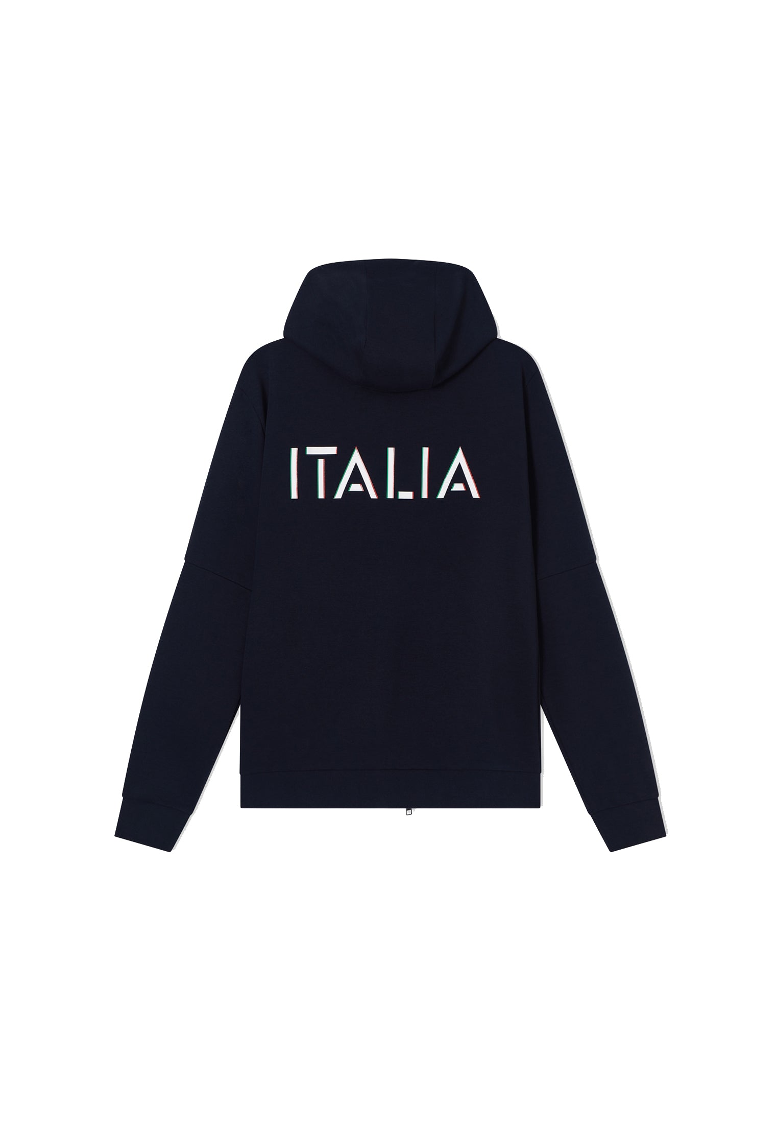 Felpa con cappuccio full zip blu Italia misto cotone EA7 Armani P26 7M001863 AF12660 UB102UB102 EA7 