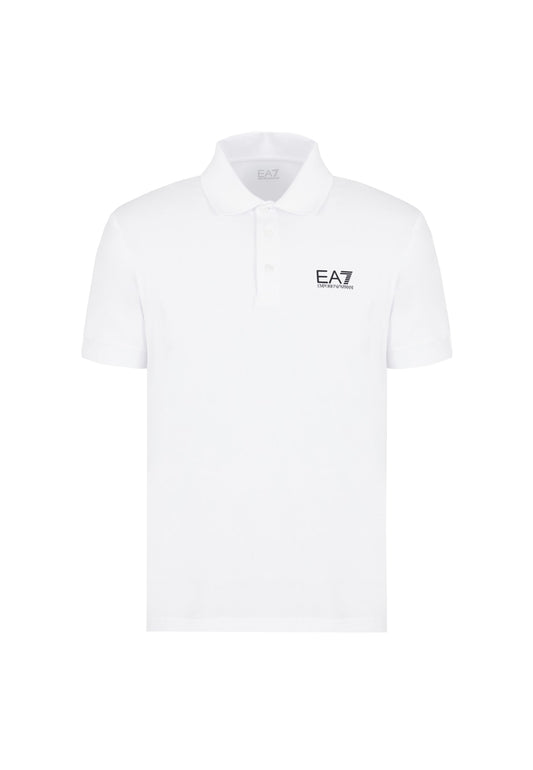 Polo cotone bianca mezza manica Core Indentity EA7 Armani P26 8NPF14 PJVQZ 11001100 EA7 