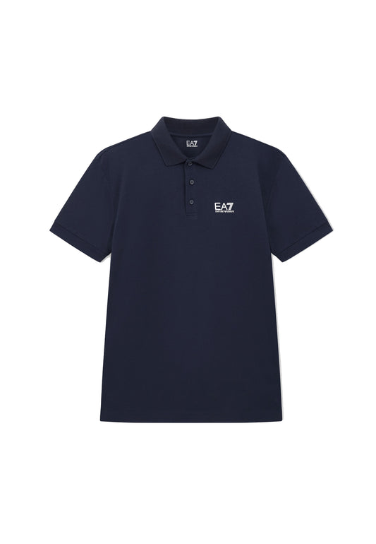 Polo cotone blu mezza manica Core Indentity EA7 Armani P26 8NPF14 PJVQZ 15621562 EA7 