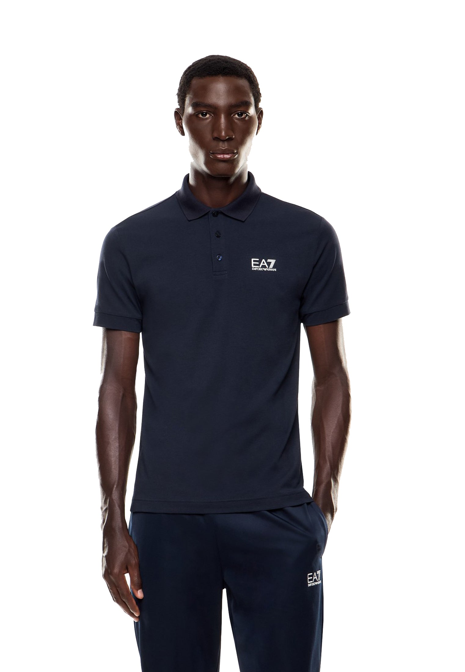 Polo cotone blu mezza manica Core Indentity EA7 Armani P26 8NPF14 PJVQZ 15621562 EA7 