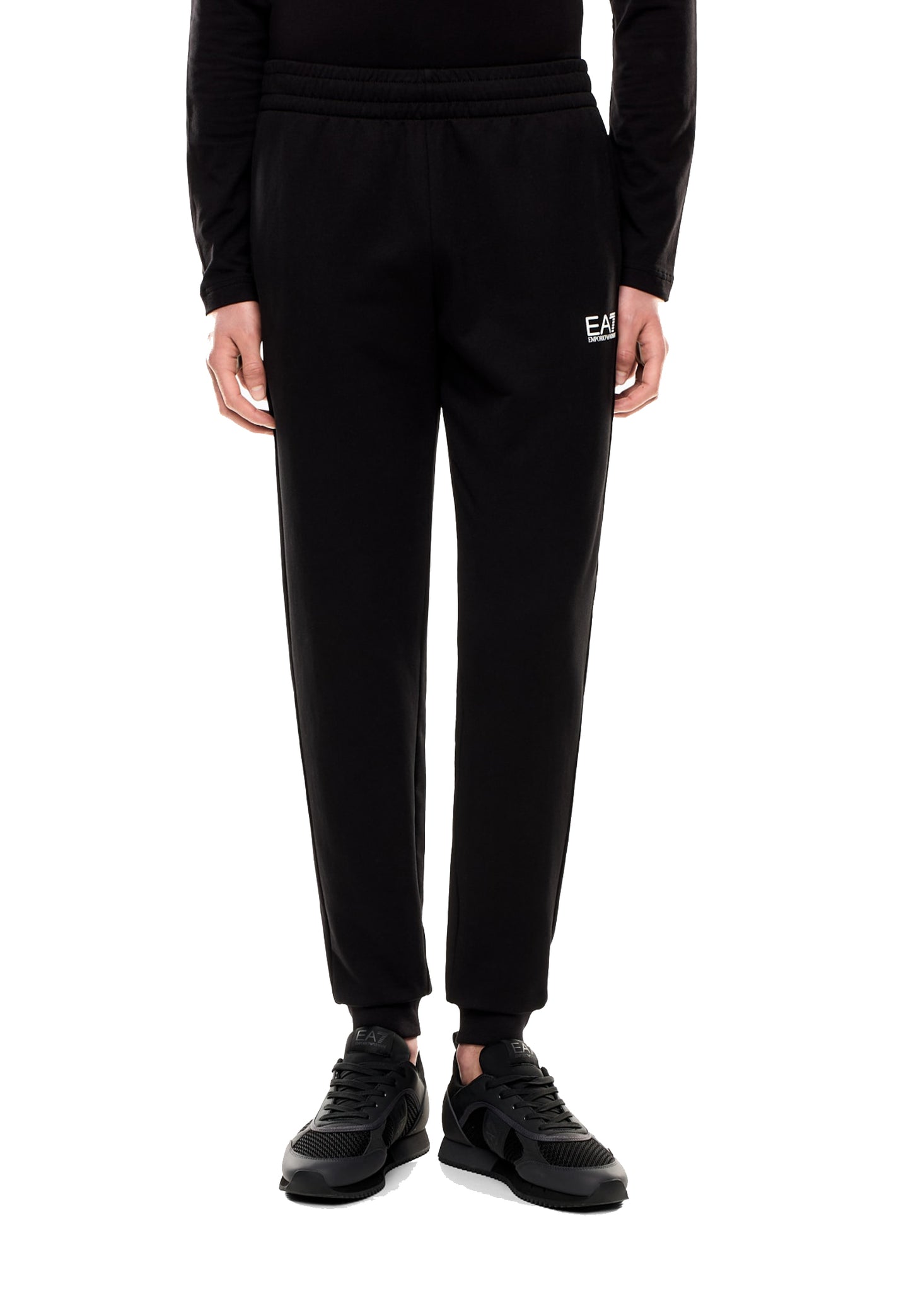 Pantaloni tuta neri cotone EA7 Armani P26<BR/> 8NPP66 PJVRZ 12001200 EA7 