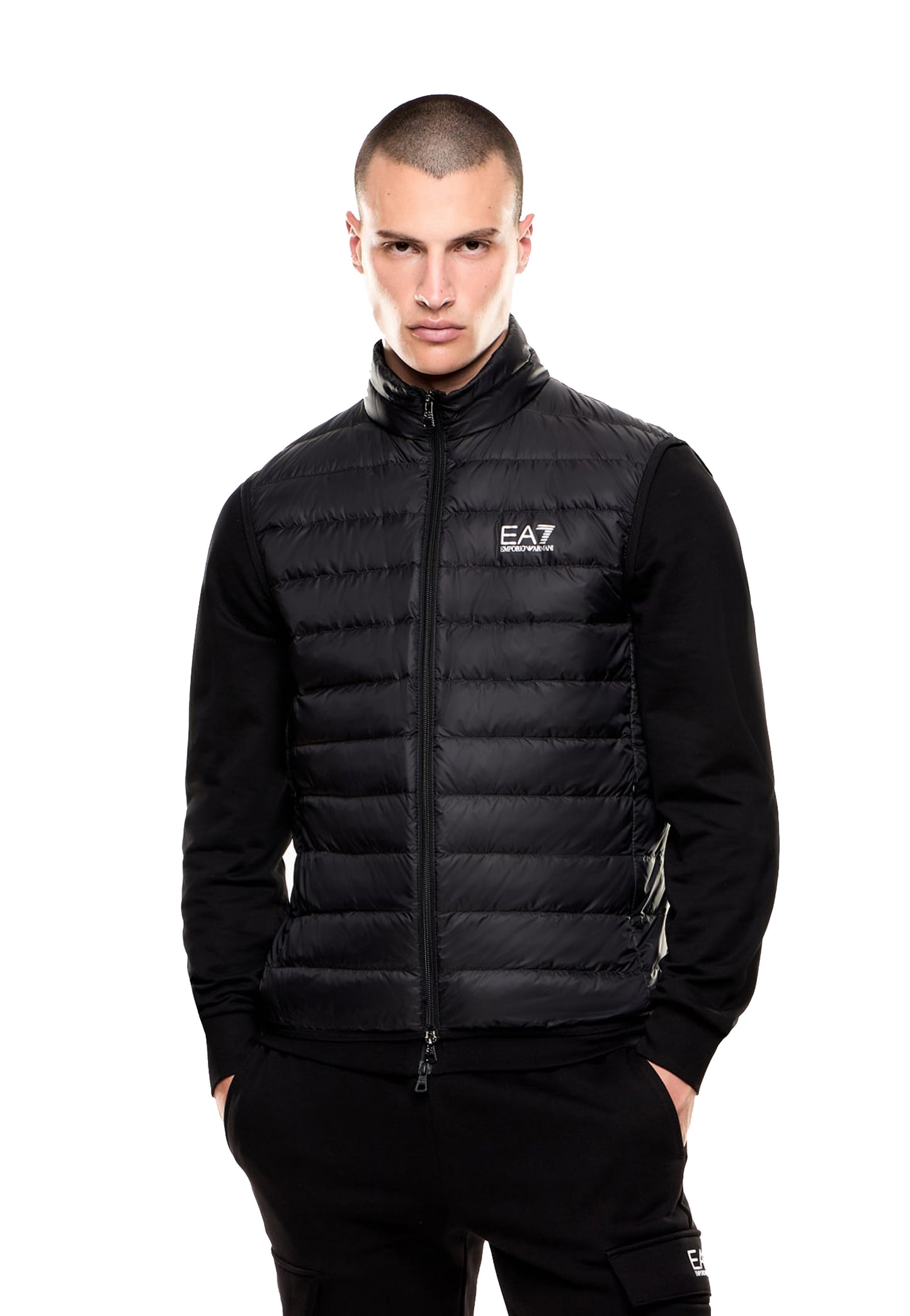 Gilet smanicato nero piuma d'oca packable core Ea7 Armani P26 8NPQ06 PNGPZ 12001200 EA7 