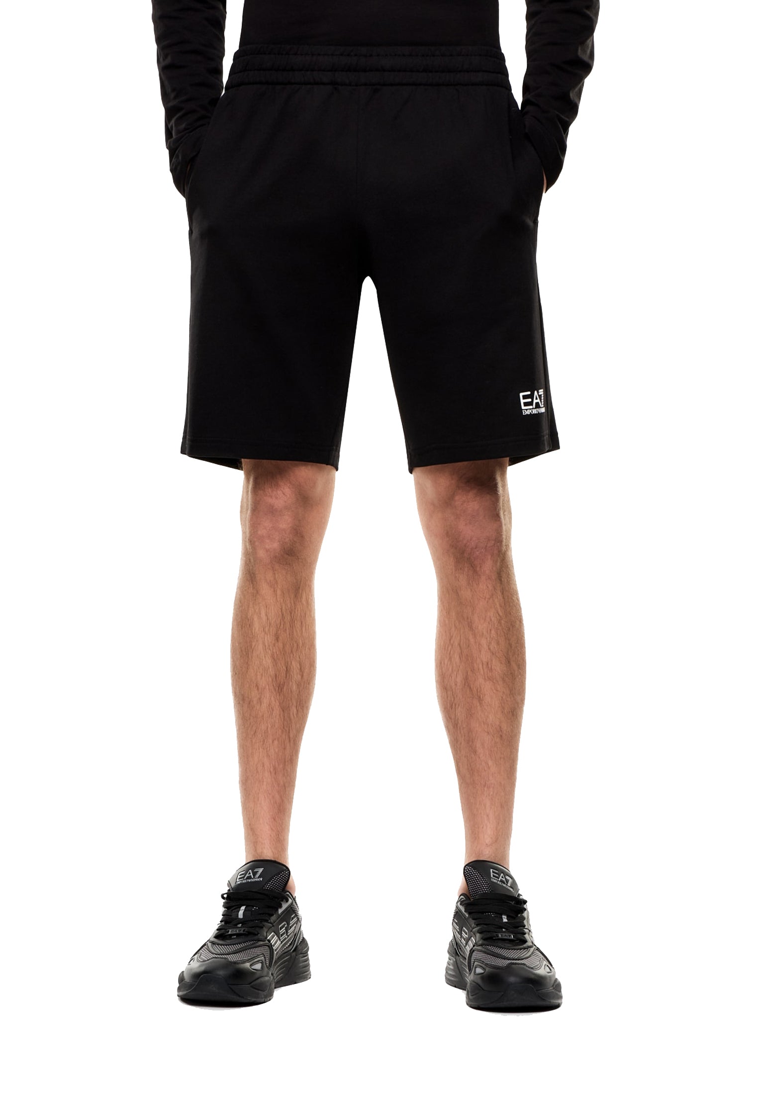 Pantaloncini corti shorts neri sportivi EA7 Armani P26 8NPS65 PJVRZ 12001200 EA7 