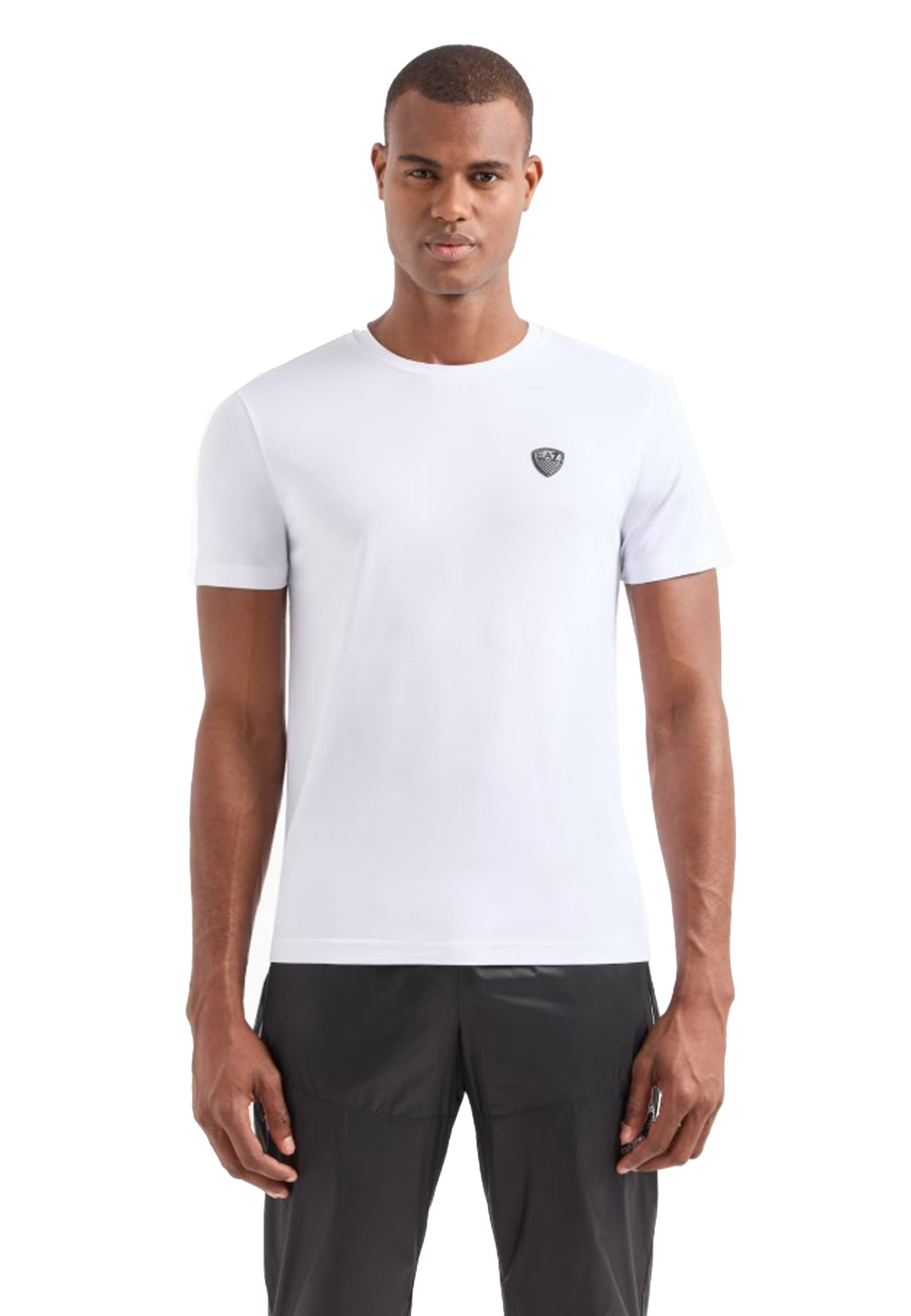 T-shirt girocollo bianca misto viscosa slim fit EA7 Armani P26 8NPT16 PJRGZ 11001100 EA7 