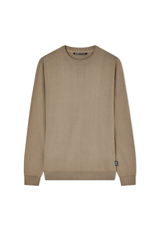 Maglia girocollo pullover marrone cotone EA7 Armani P26 7M000541 AF14755 U6167U6167 EA7 GOLF 