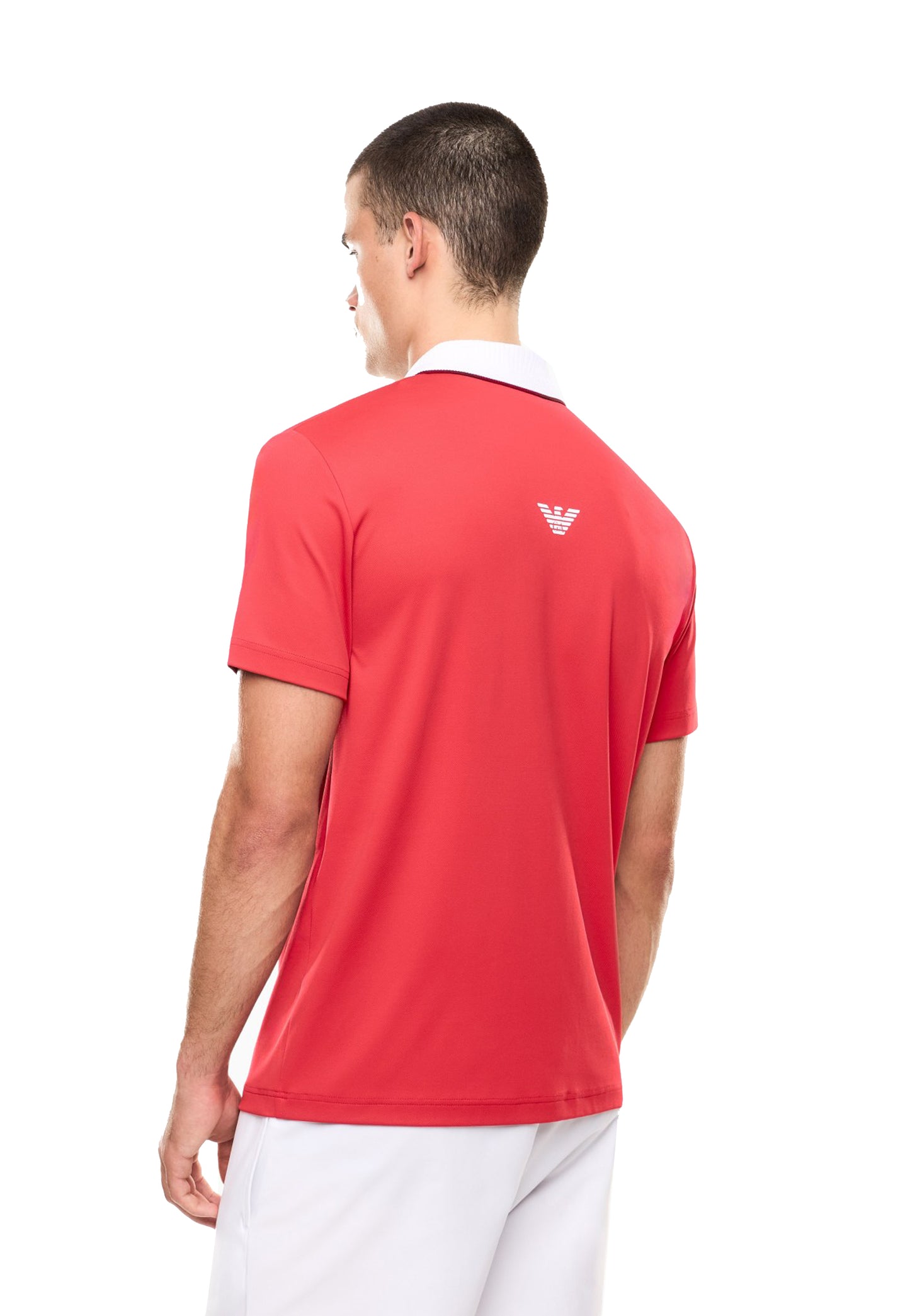 Polo a maniche corte rossa con mezza zip Tennis Padel Ventus7 EA7 P26 7M001528 AF22175 U5072U5072 EA7 TENNIS 