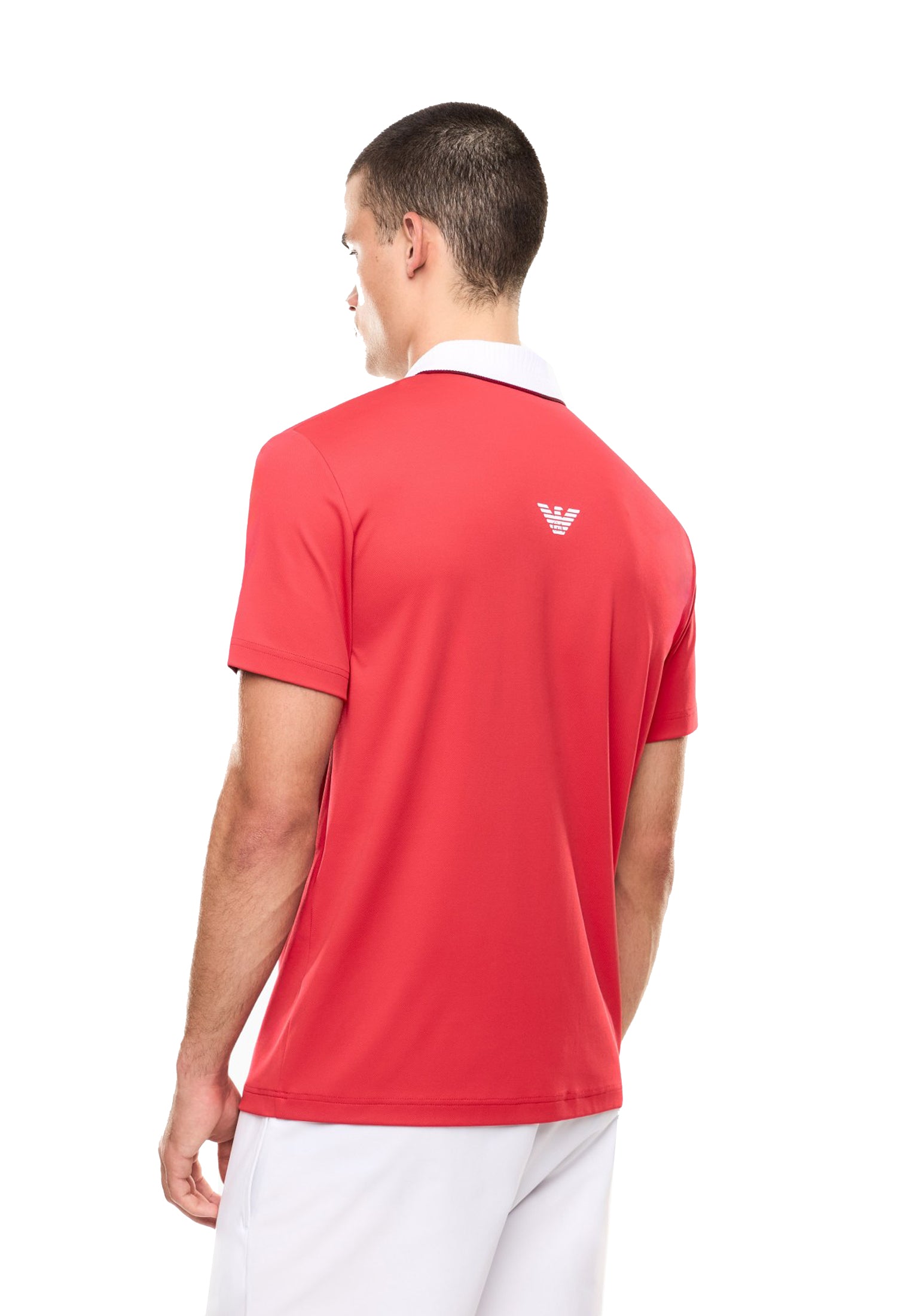 Polo a maniche corte rossa con mezza zip Tennis Padel Ventus7 EA7 P26 7M001528 AF22175 U5072U5072 EA7 TENNIS 