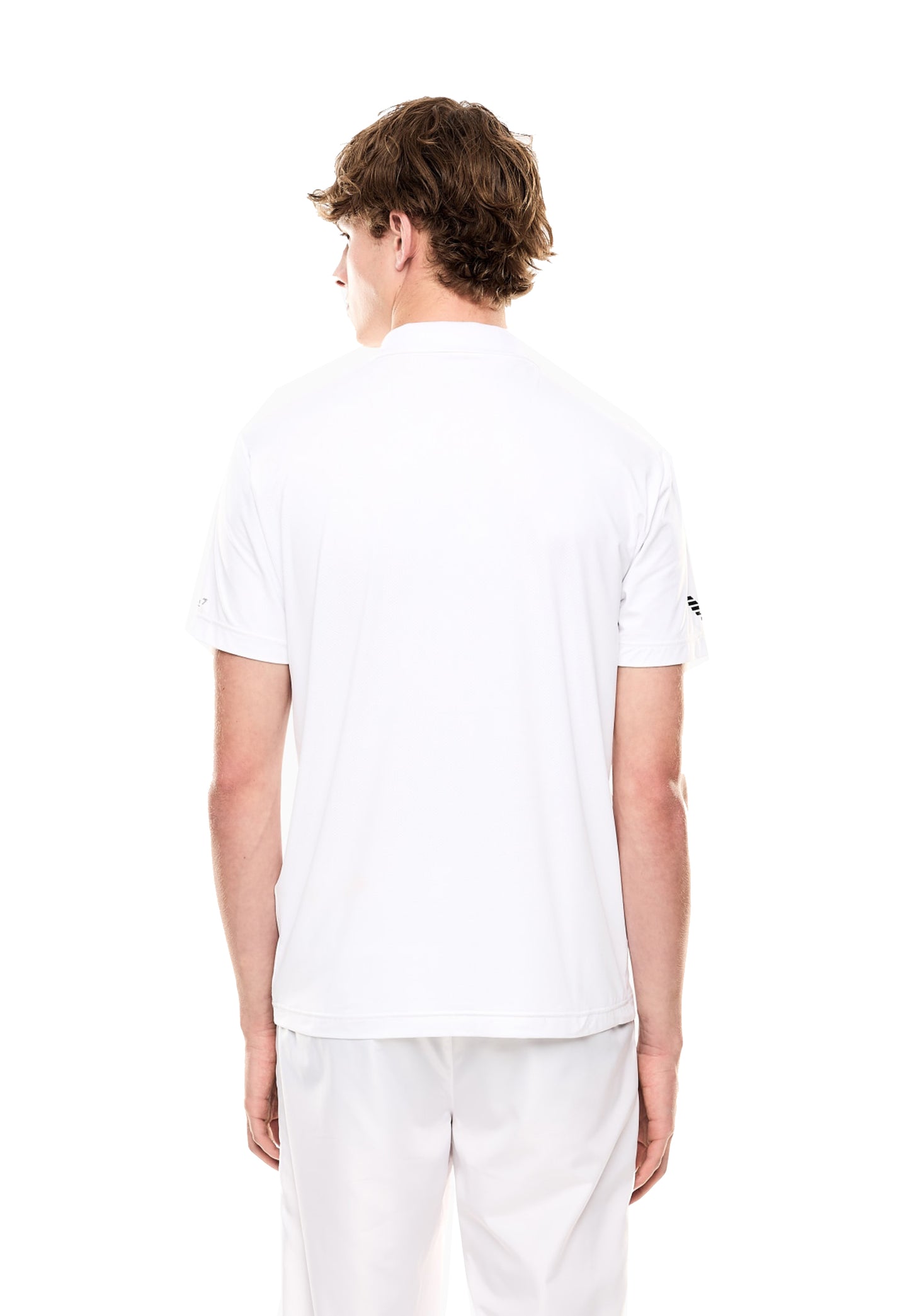 Polo tecnica bianca maniche corte sportiva Ventus7 EA7 Armani P26 8NPF23 PJEMZ 11001100 EA7 TENNIS 