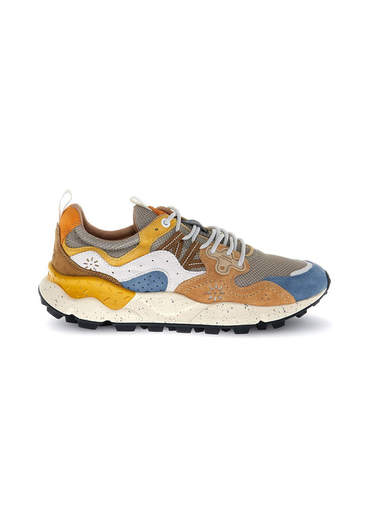 Scarpe sportive azzurre suede pelle Yamano 3 Man Flower Mountain P26 2017816 2B122B12 FLOWER 