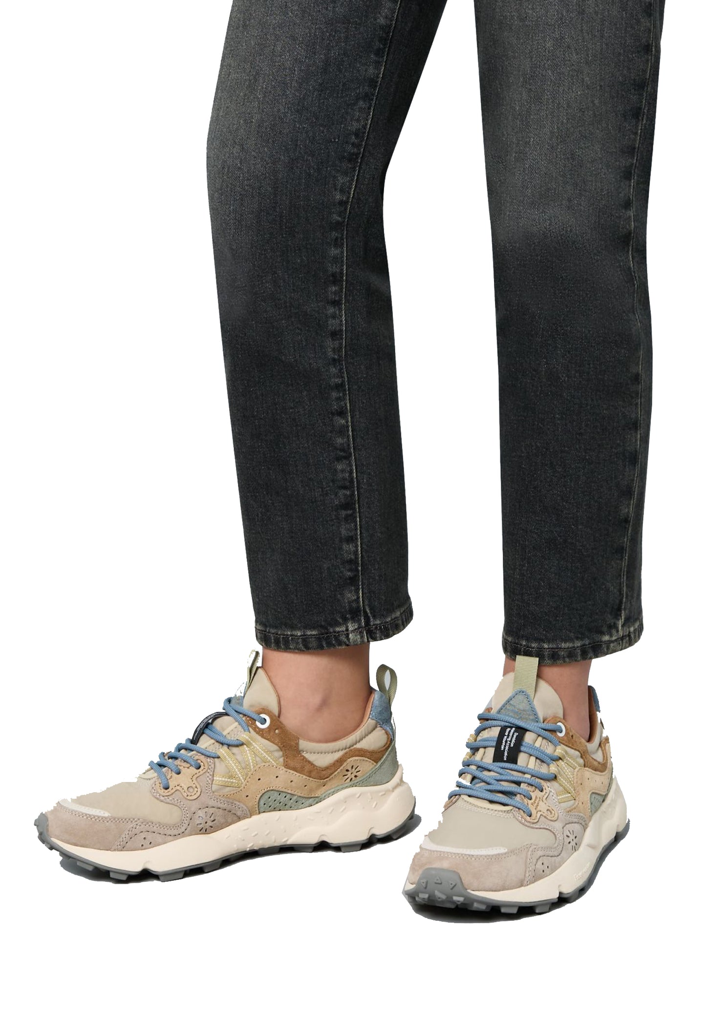 Scarpe sportive beige pelle suede Yamano 3 Uni Flower Mountain P26 2017818 1D531D53 FLOWER 