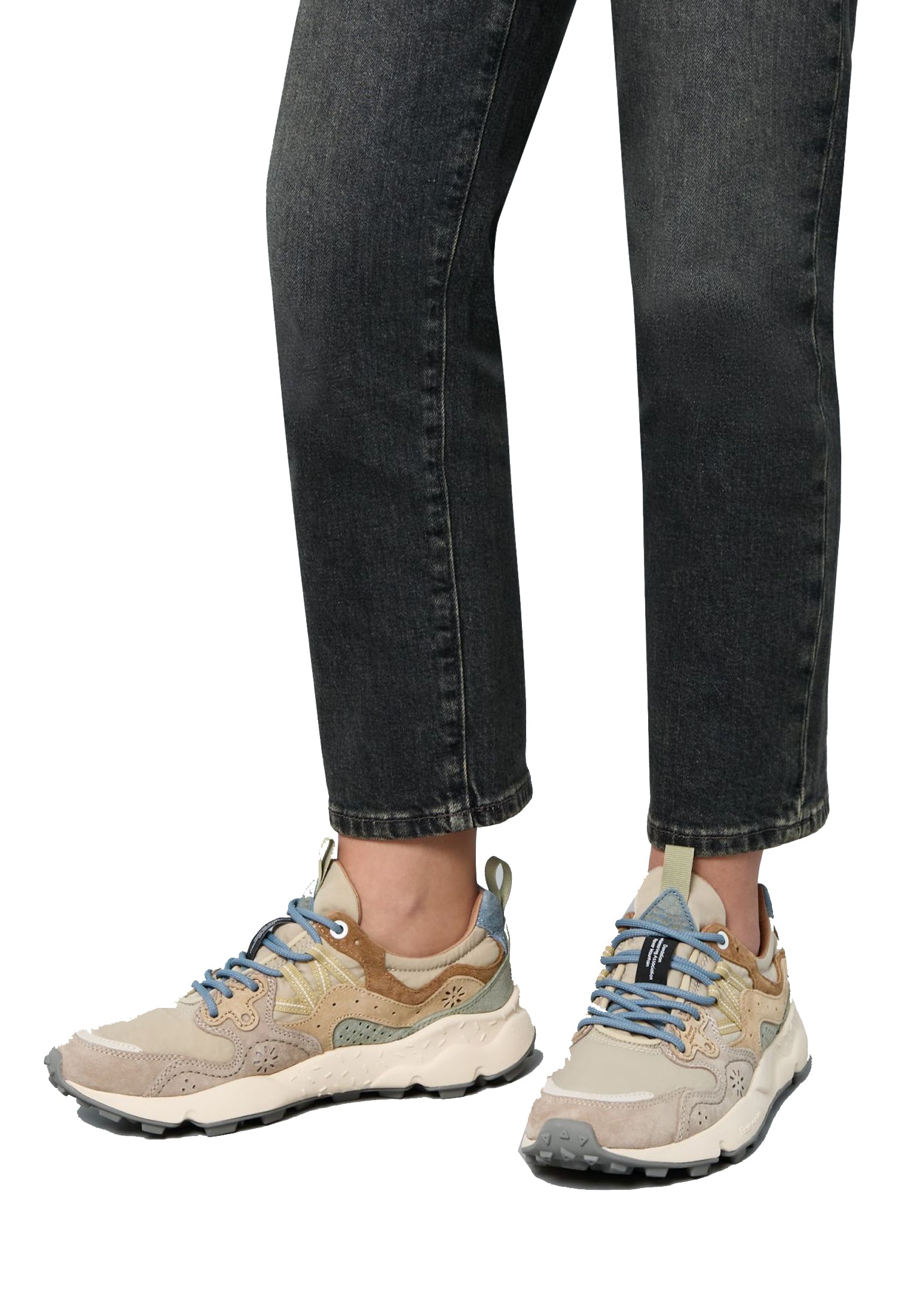 Scarpe sportive beige pelle suede Yamano 3 Uni Flower Mountain P26 2017818 1D531D53 FLOWER 